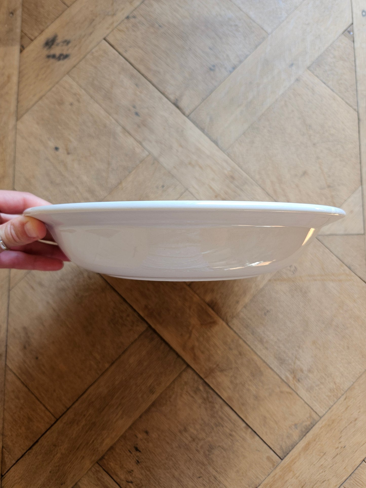 Plat creux K&G Lunéville rose