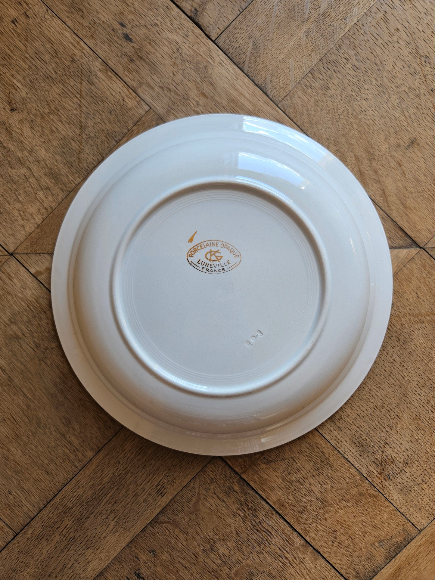 Plat creux K&G Lunéville rose
