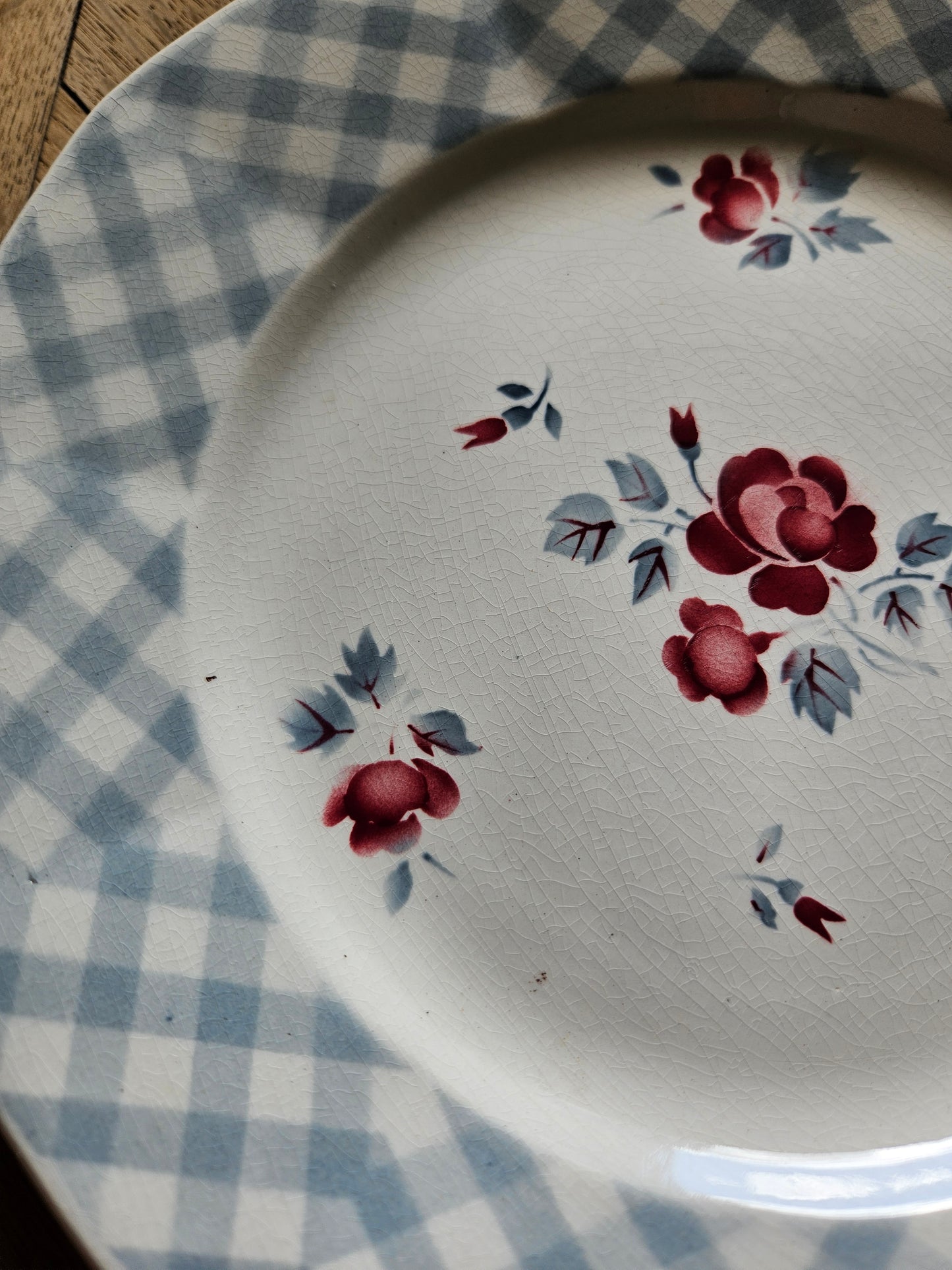 Assiettes plates rétro Digoin, Bastia