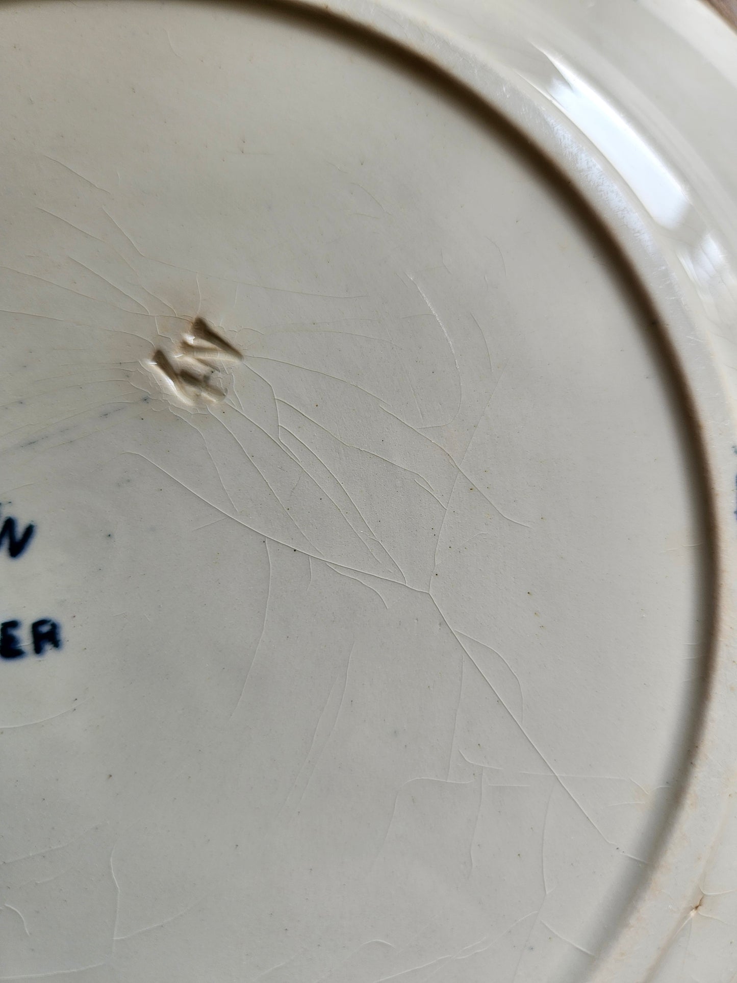 Assiettes plates Badonviller, Jasmin