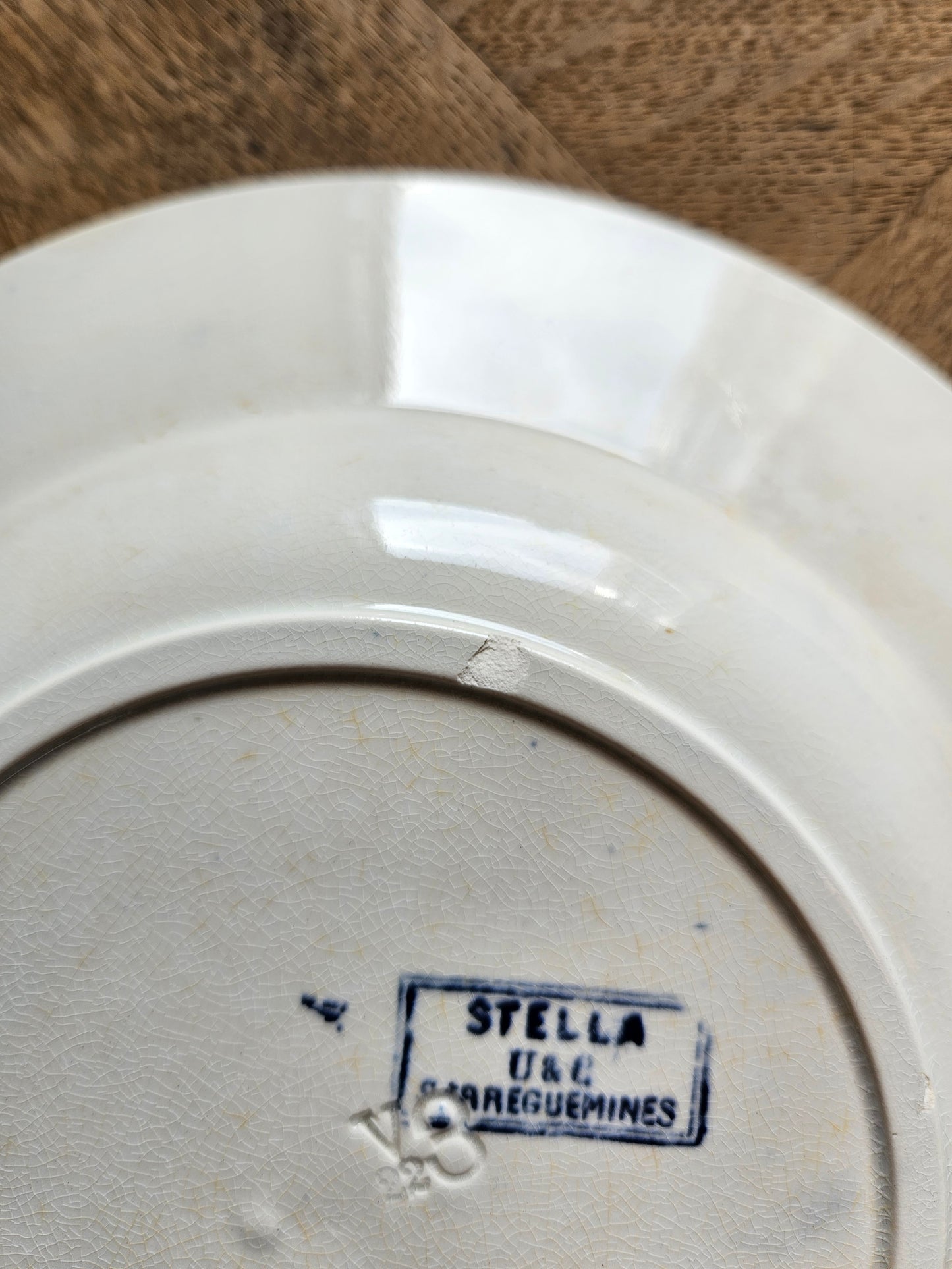 Assiettes creuses U&C Sarreguemines, Stella