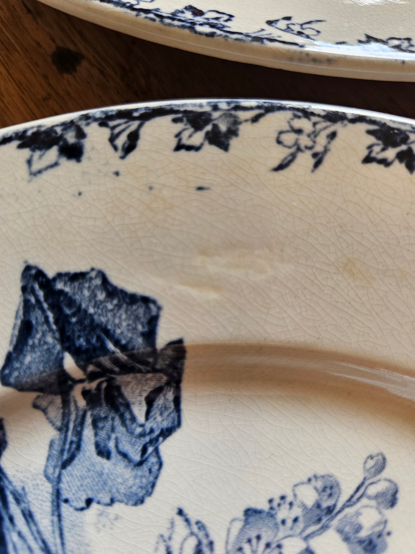 Assiettes plates U&C Sarreguemines, Stella