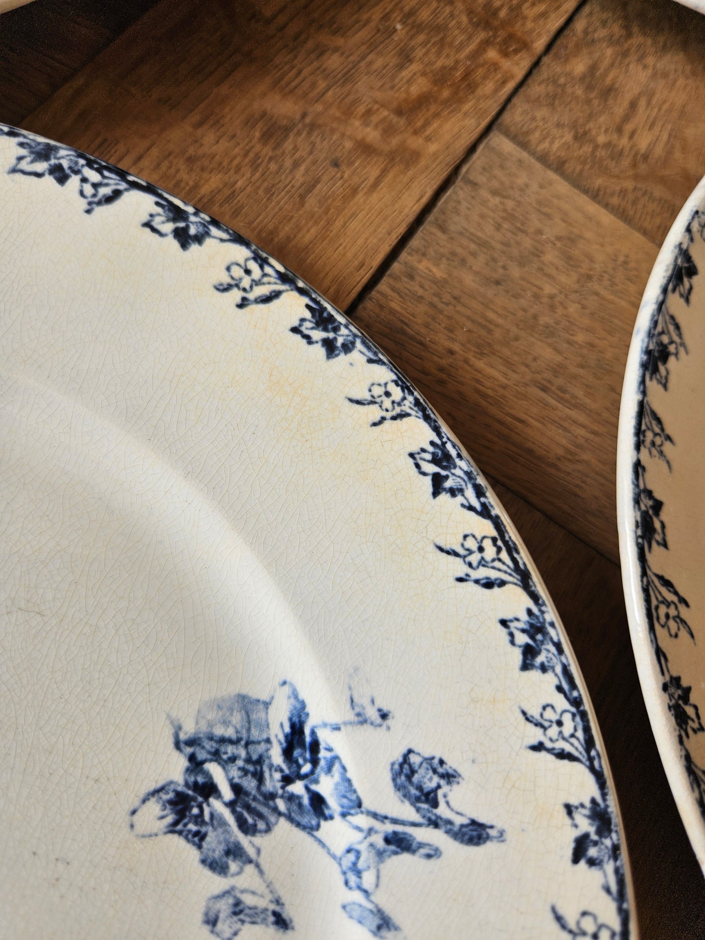 Assiettes plates U&C Sarreguemines, Stella