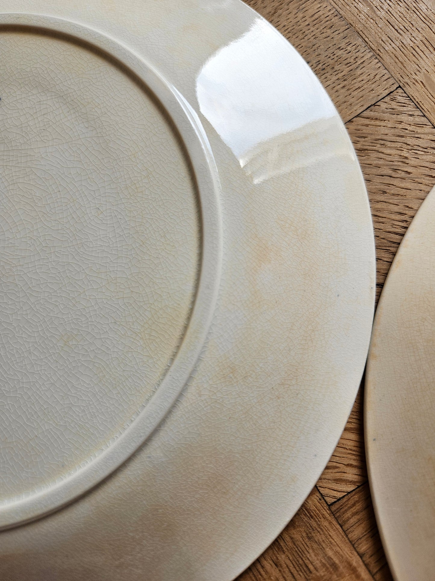 Assiettes plates U&C Sarreguemines, Stella