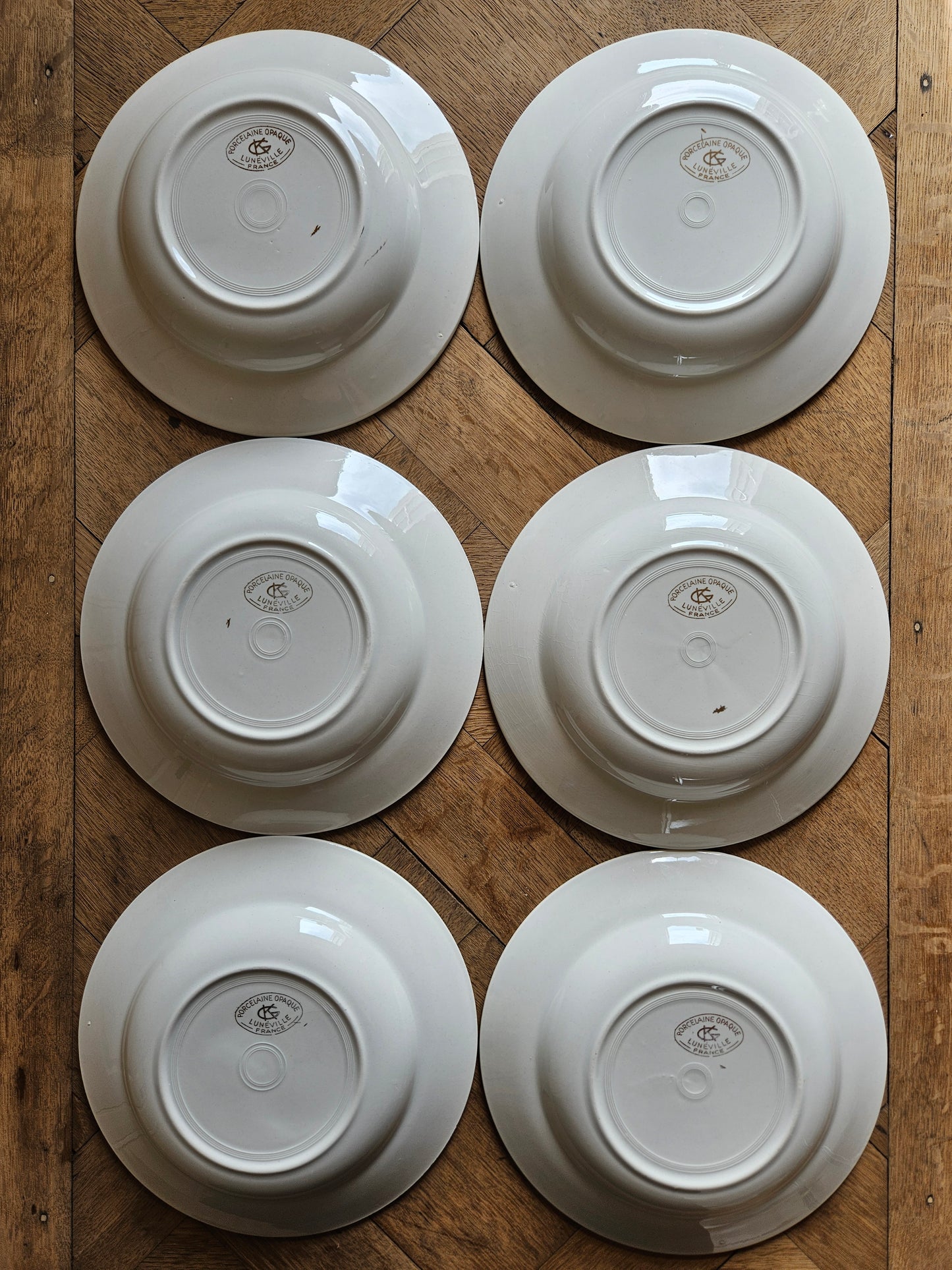 Assiettes creuses K&G Lunéville roses