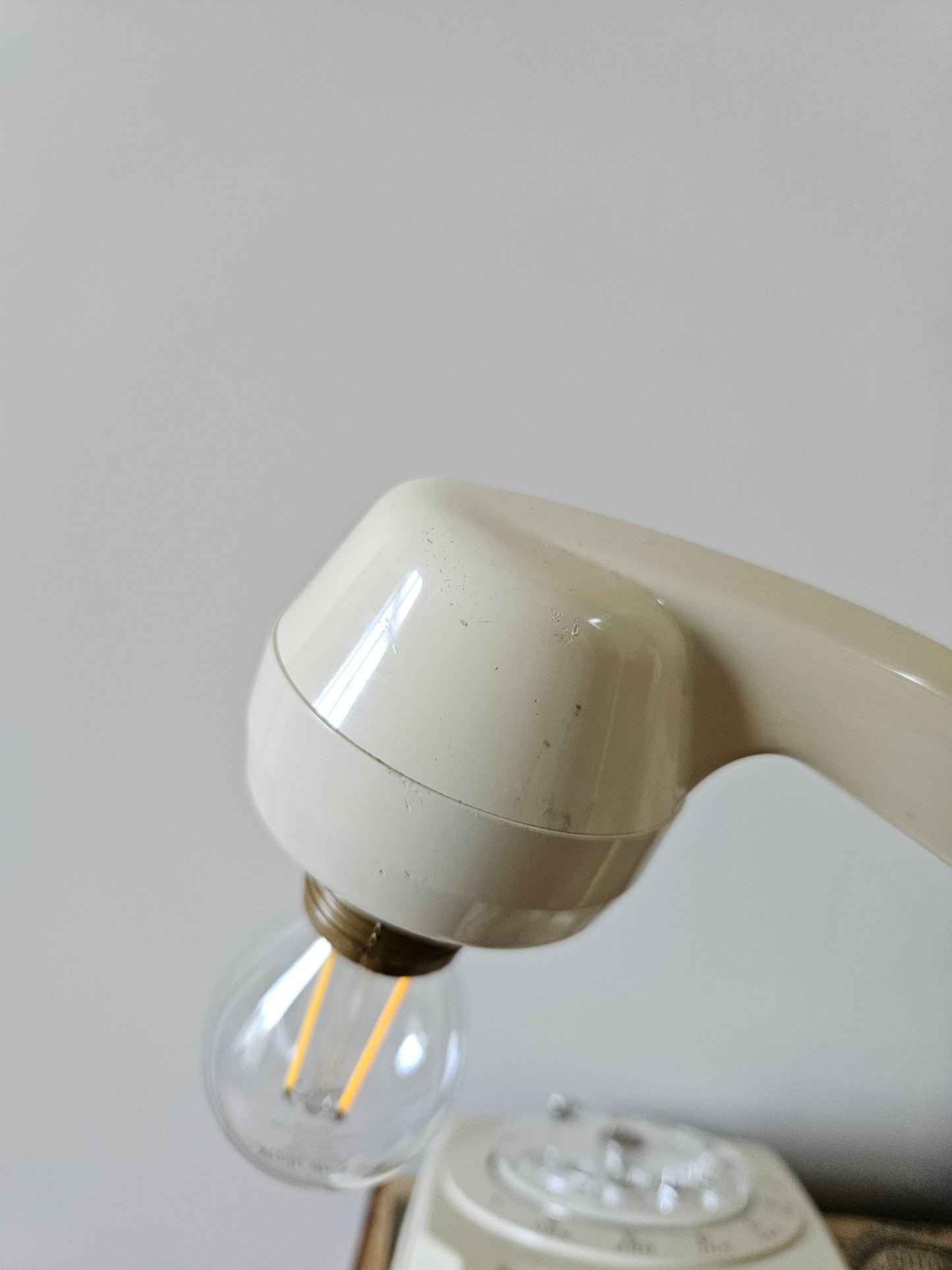 Lampe vintage BakéLight, crème