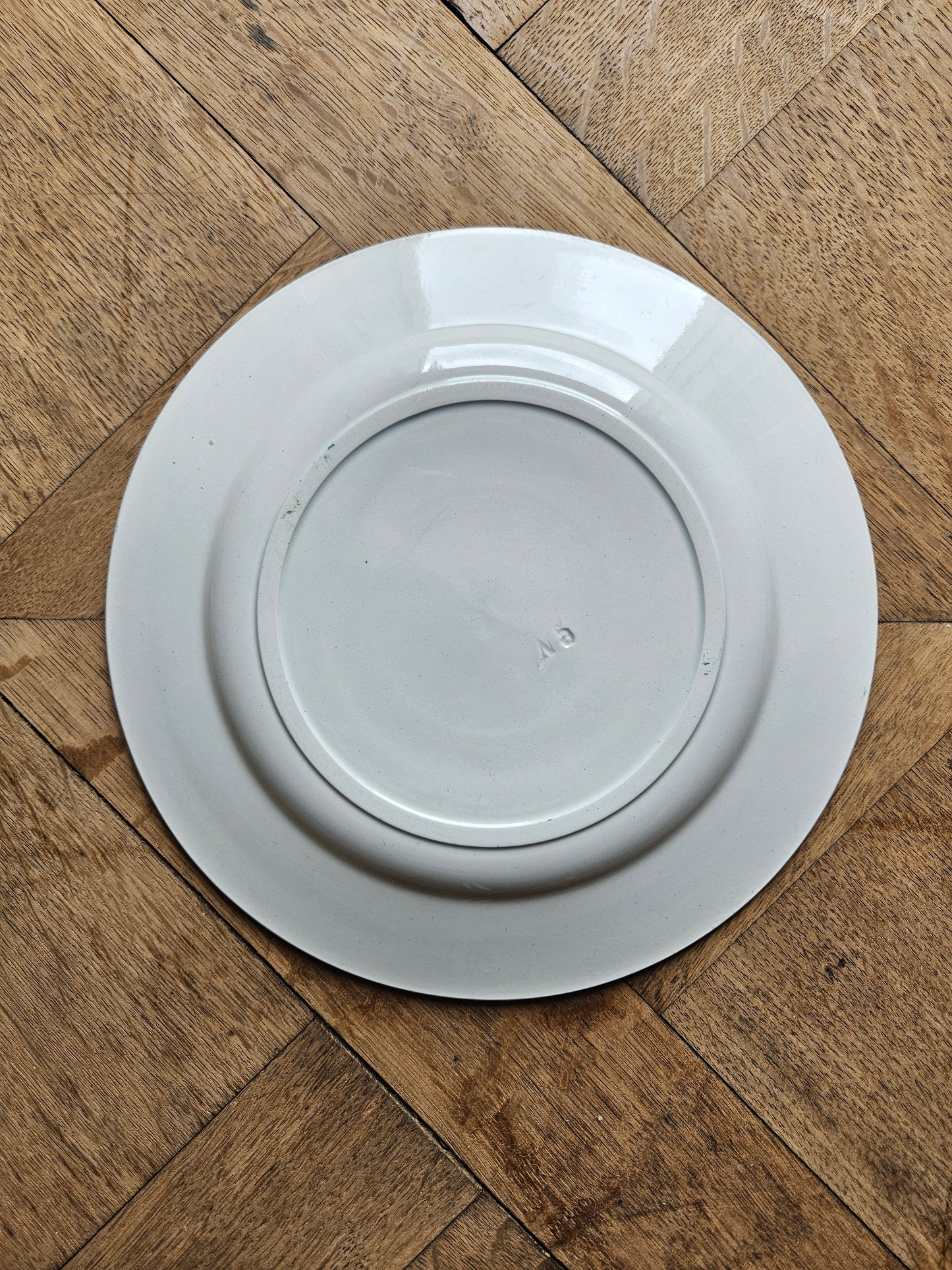 Assiette plate Sté Amandinoise, Iris