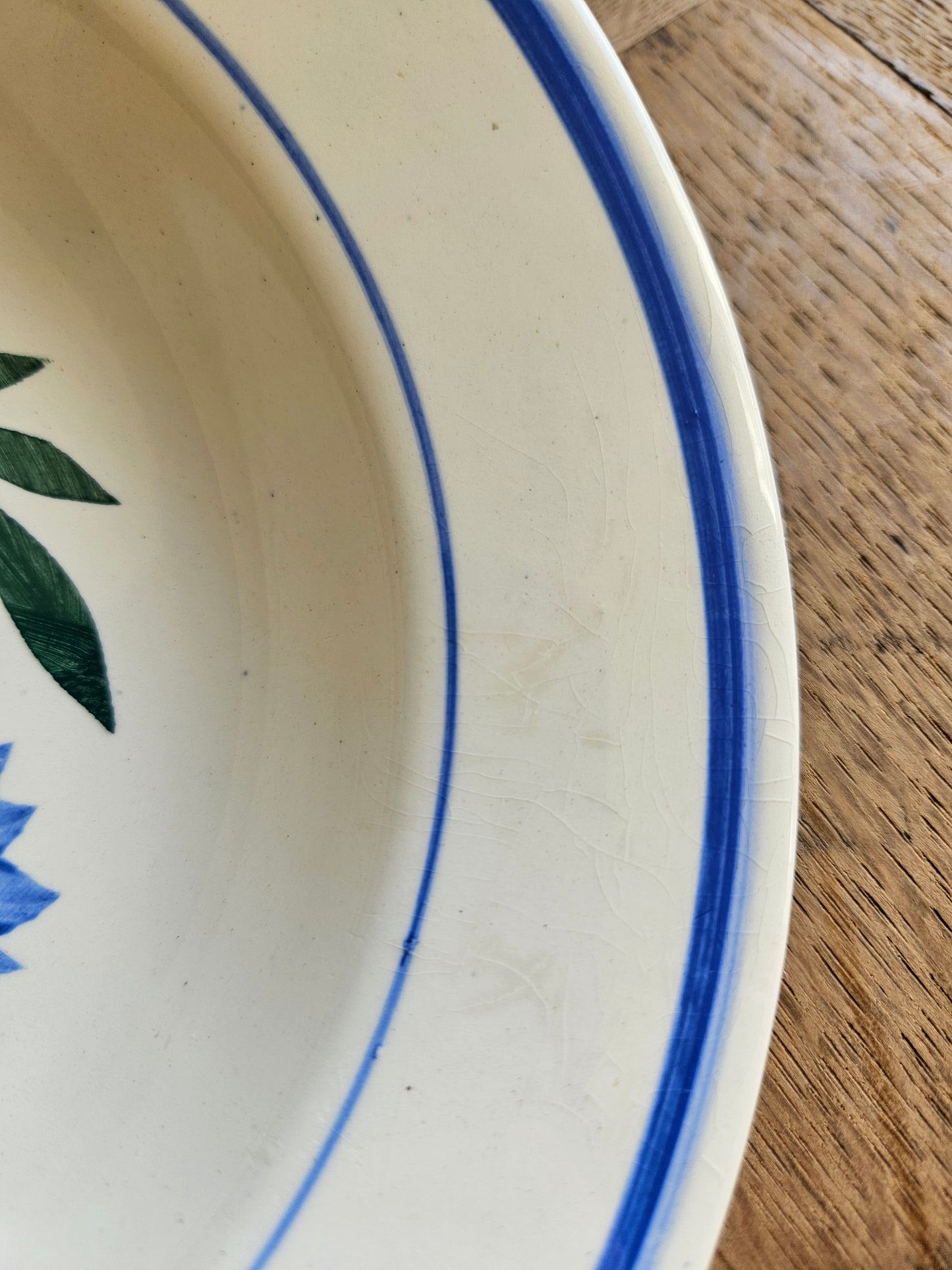 Assiettes creuses vintage fleuries
