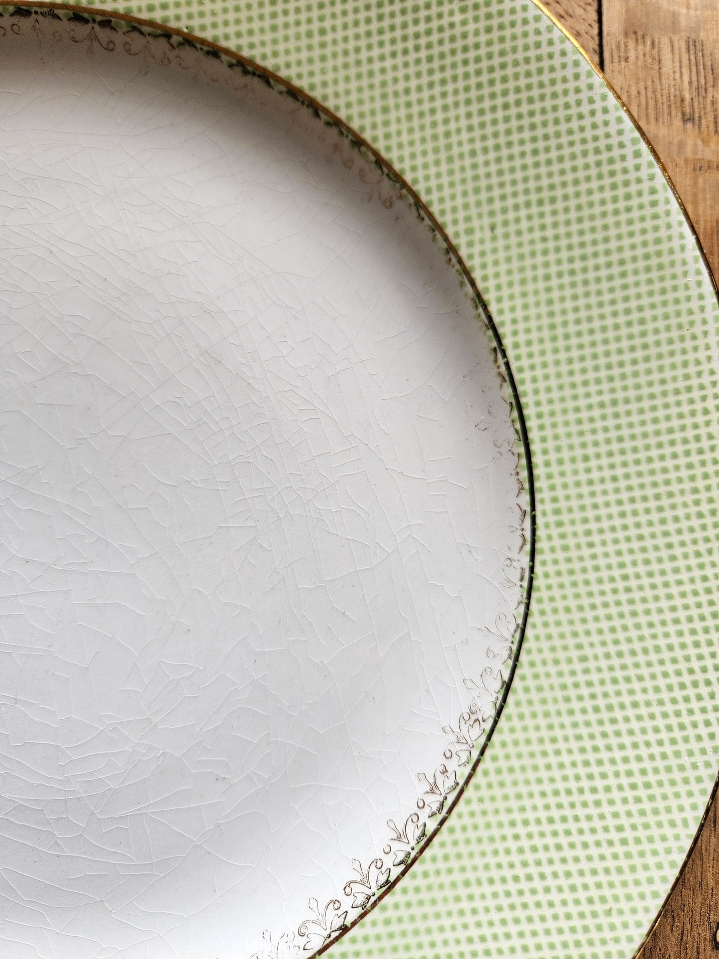 Assiettes plates vintage dépareillées "Summer"