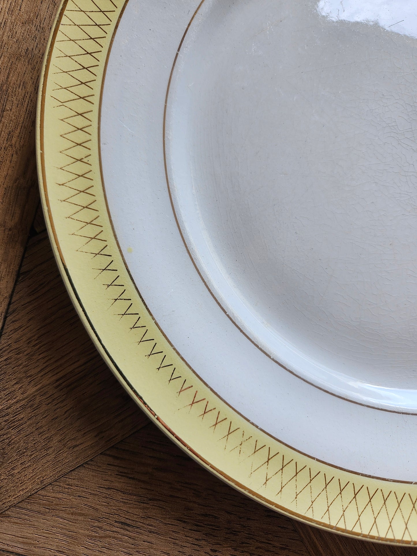 Assiettes plates vintage dépareillées "Summer"