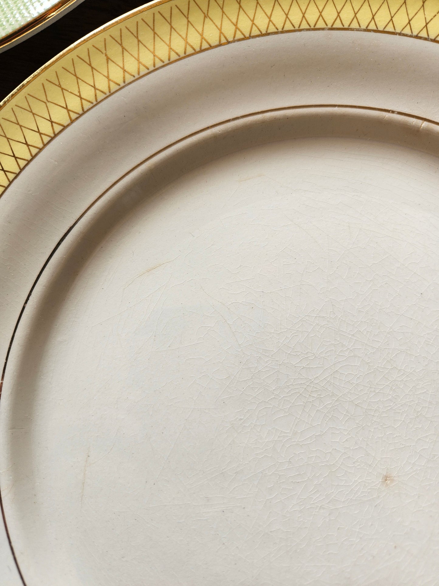 Assiettes plates vintage dépareillées "Summer"