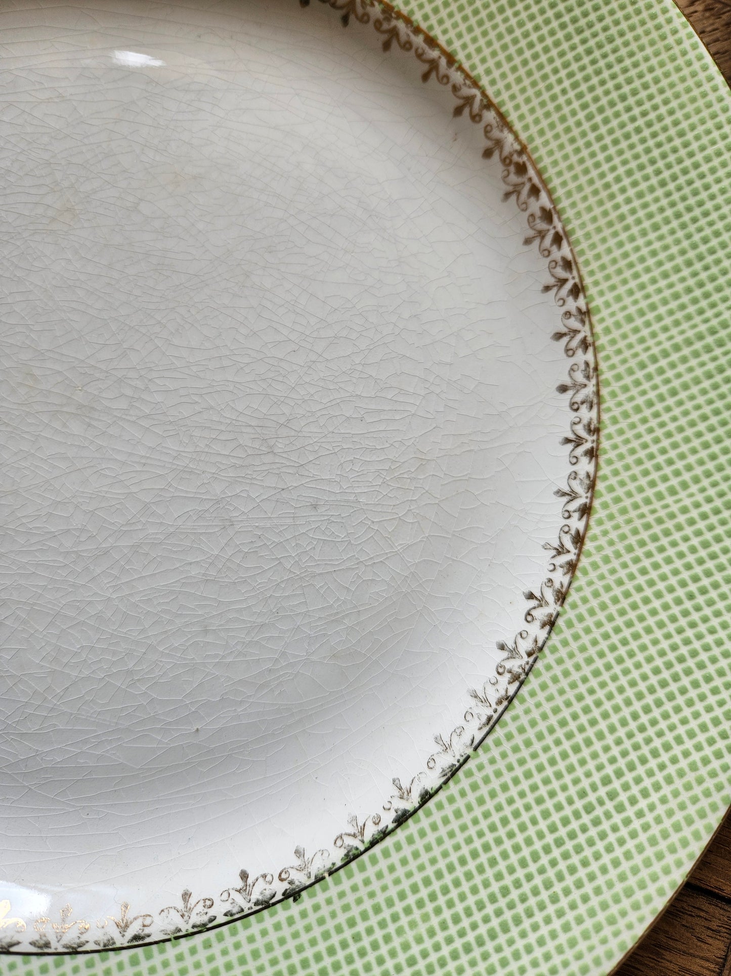 Assiettes plates vintage dépareillées "Summer"