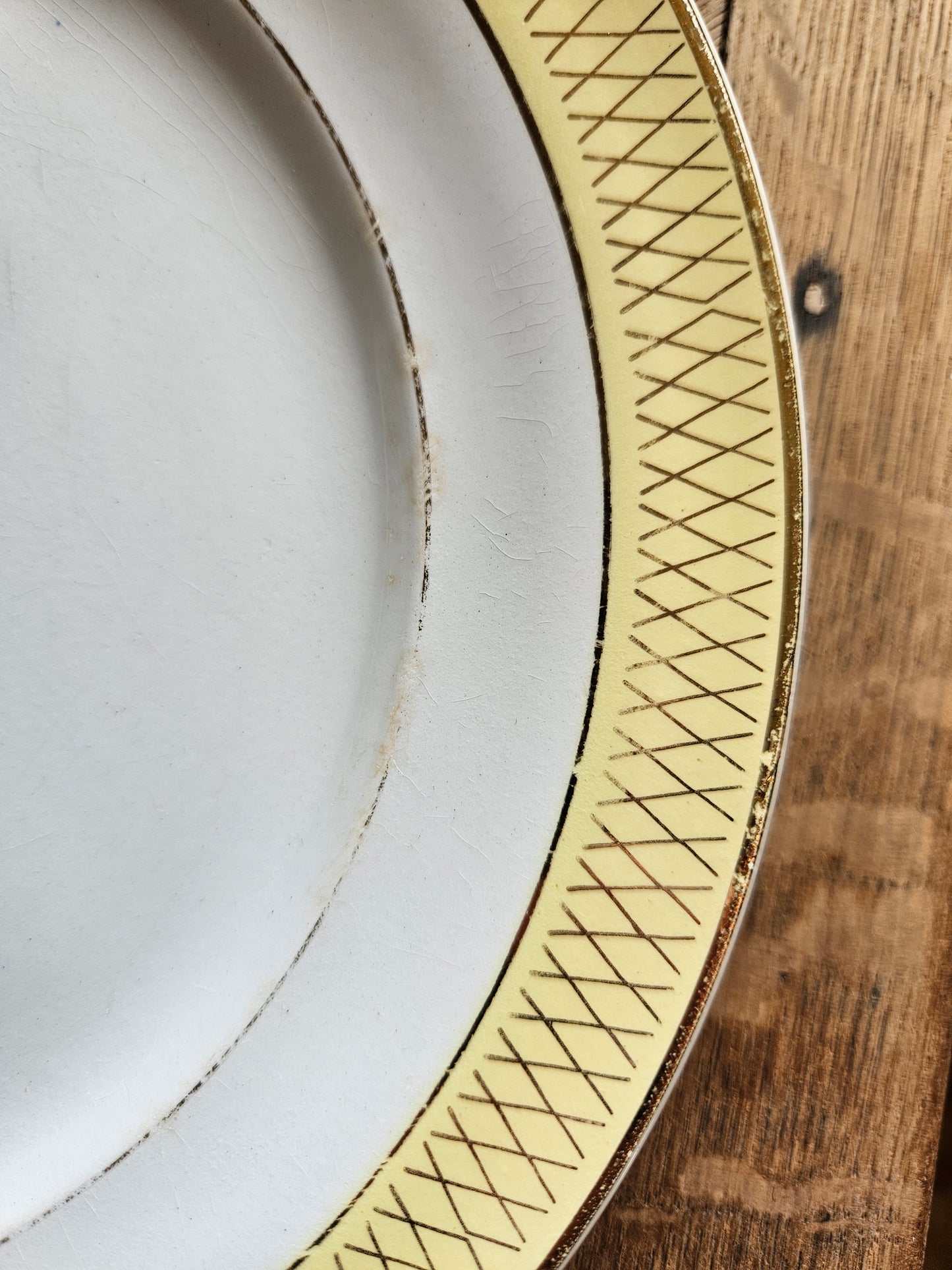 Assiettes plates vintage dépareillées "Summer"