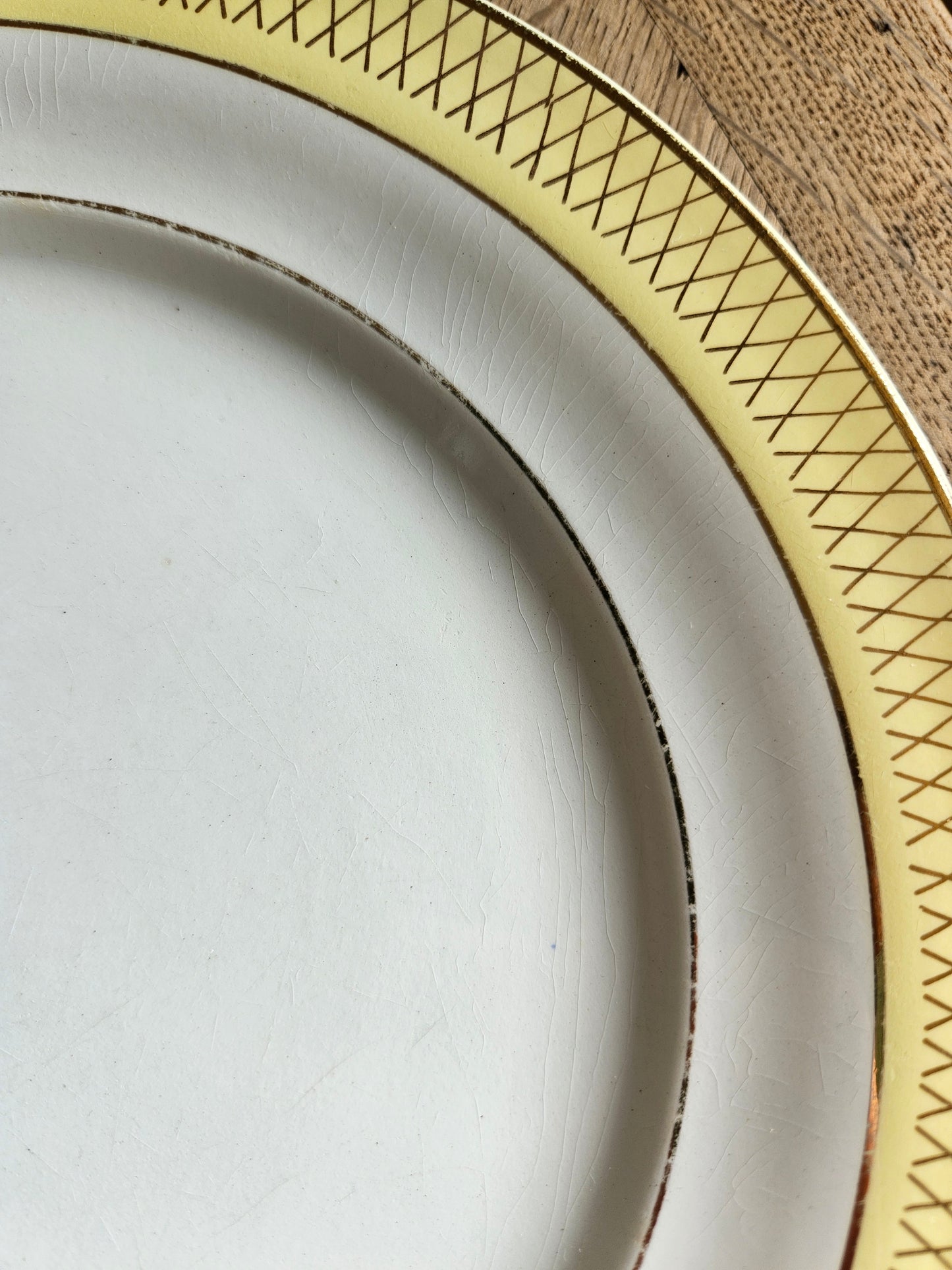 Assiettes plates vintage dépareillées "Summer"