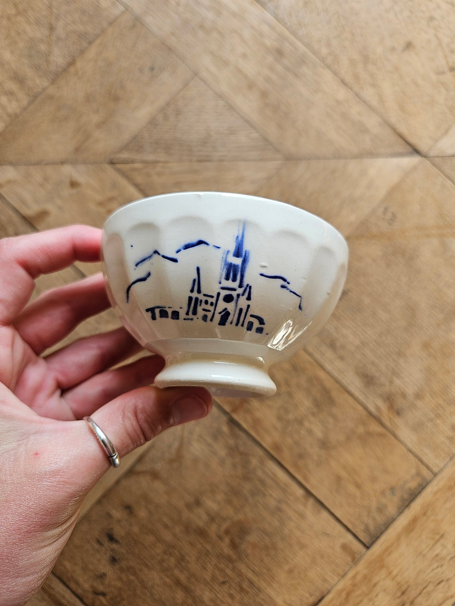 Bol à facettes "Souvenir de Lourdes"