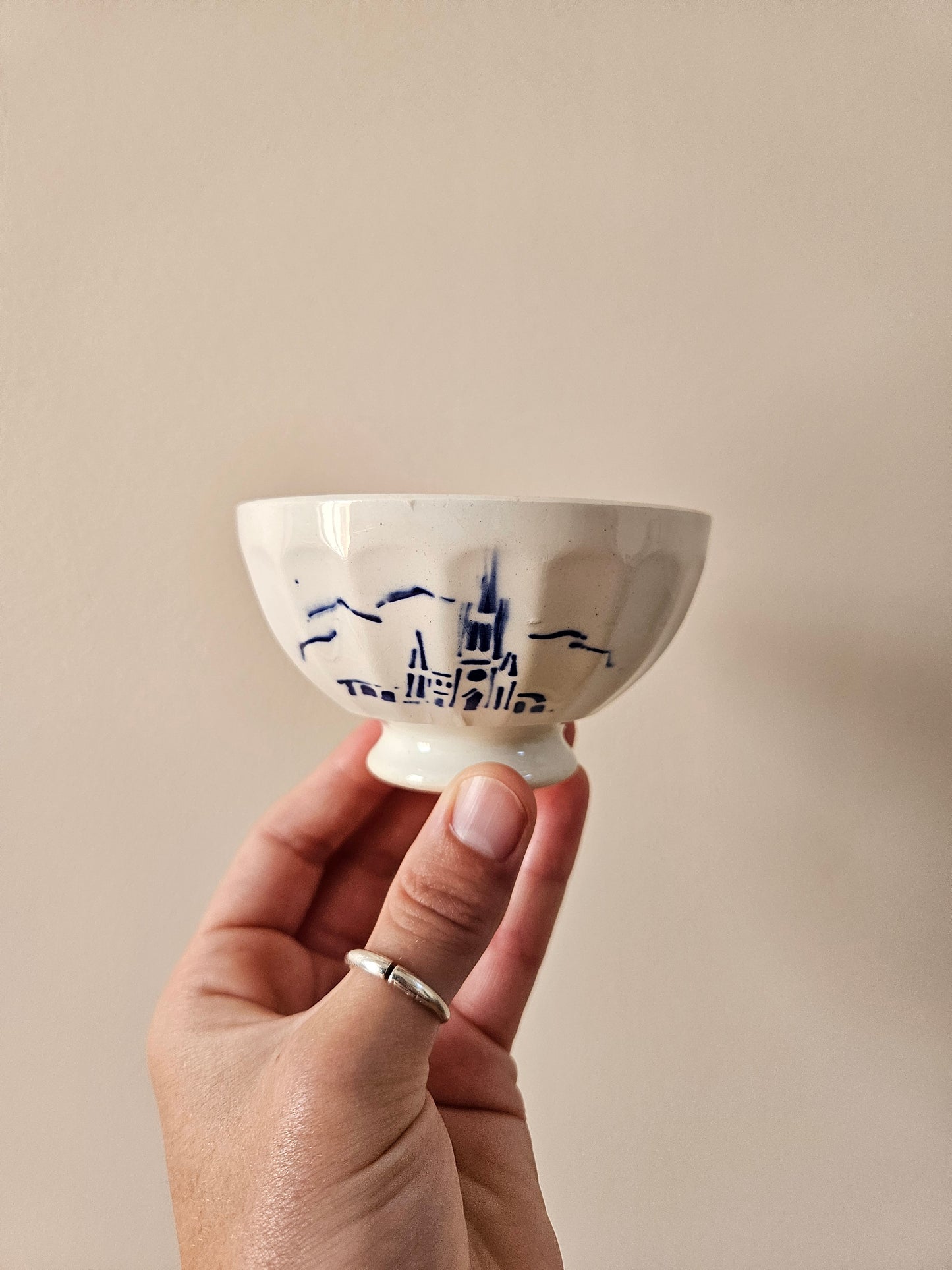 Bol à facettes "Souvenir de Lourdes"