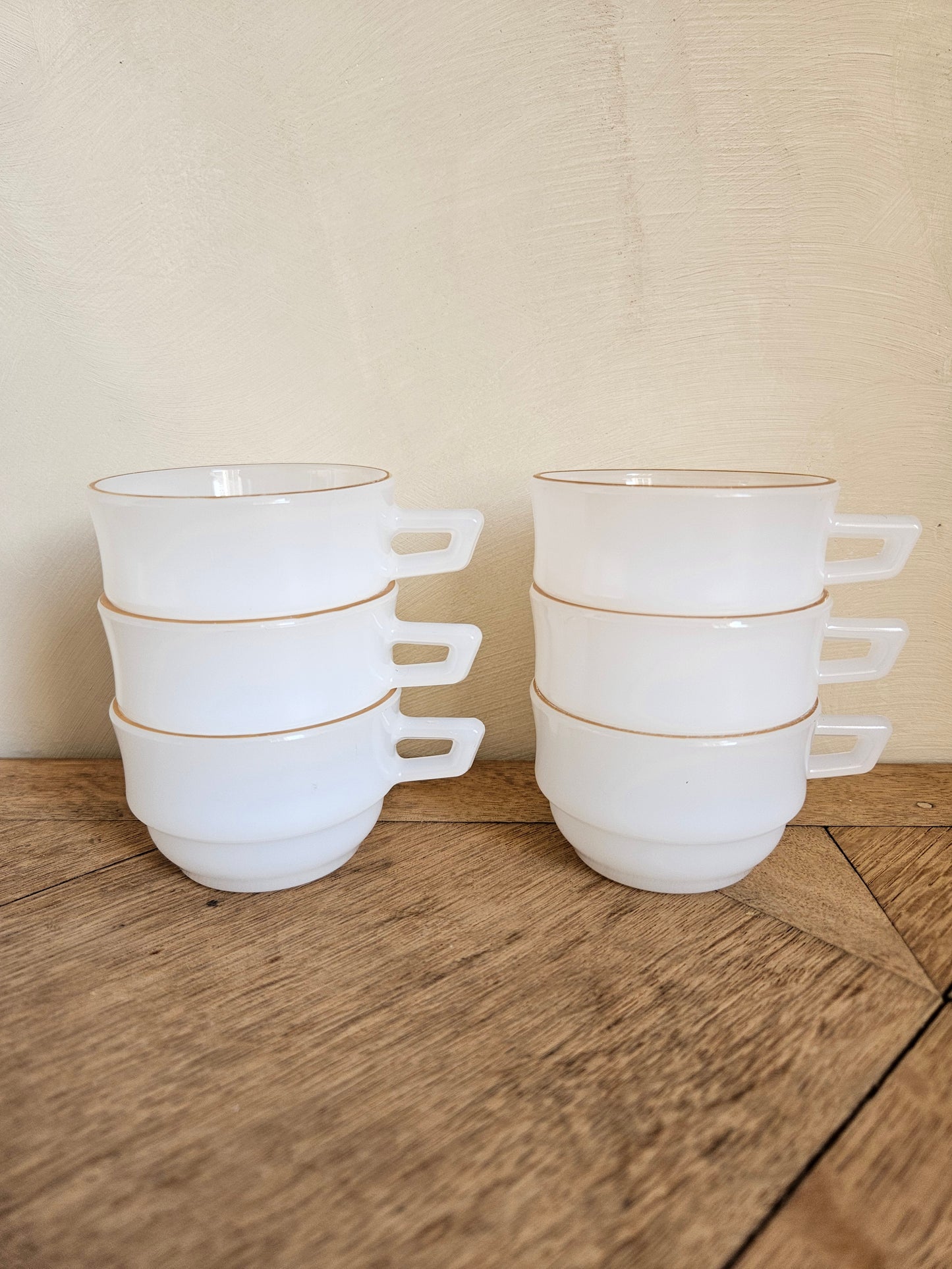 Tasses à café Arcopal style art déco