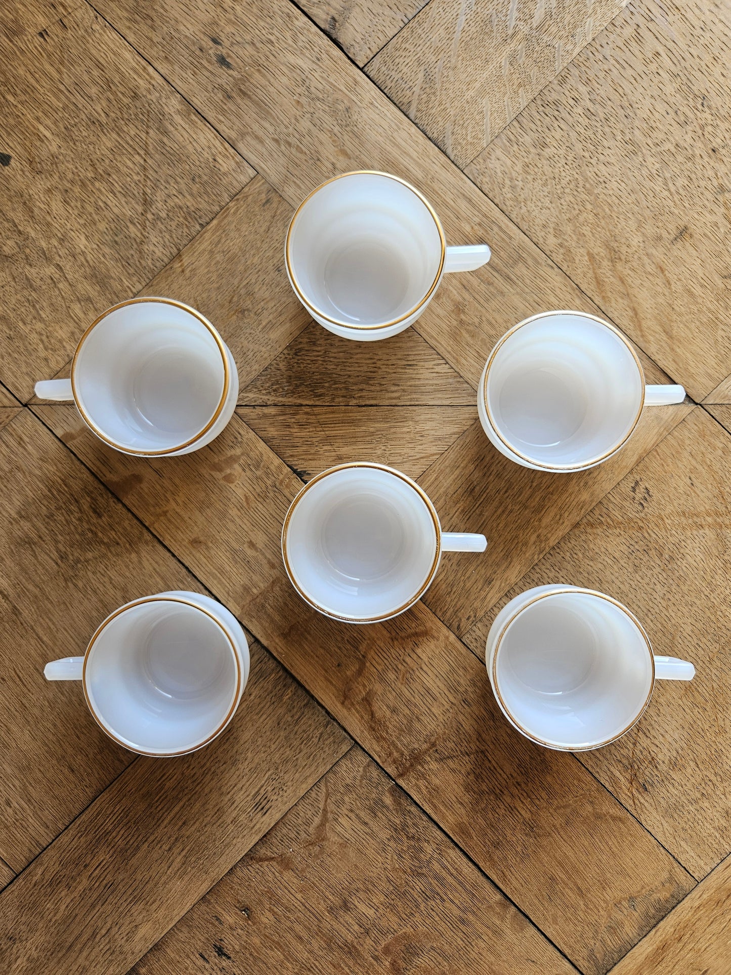 Tasses à café Arcopal style art déco