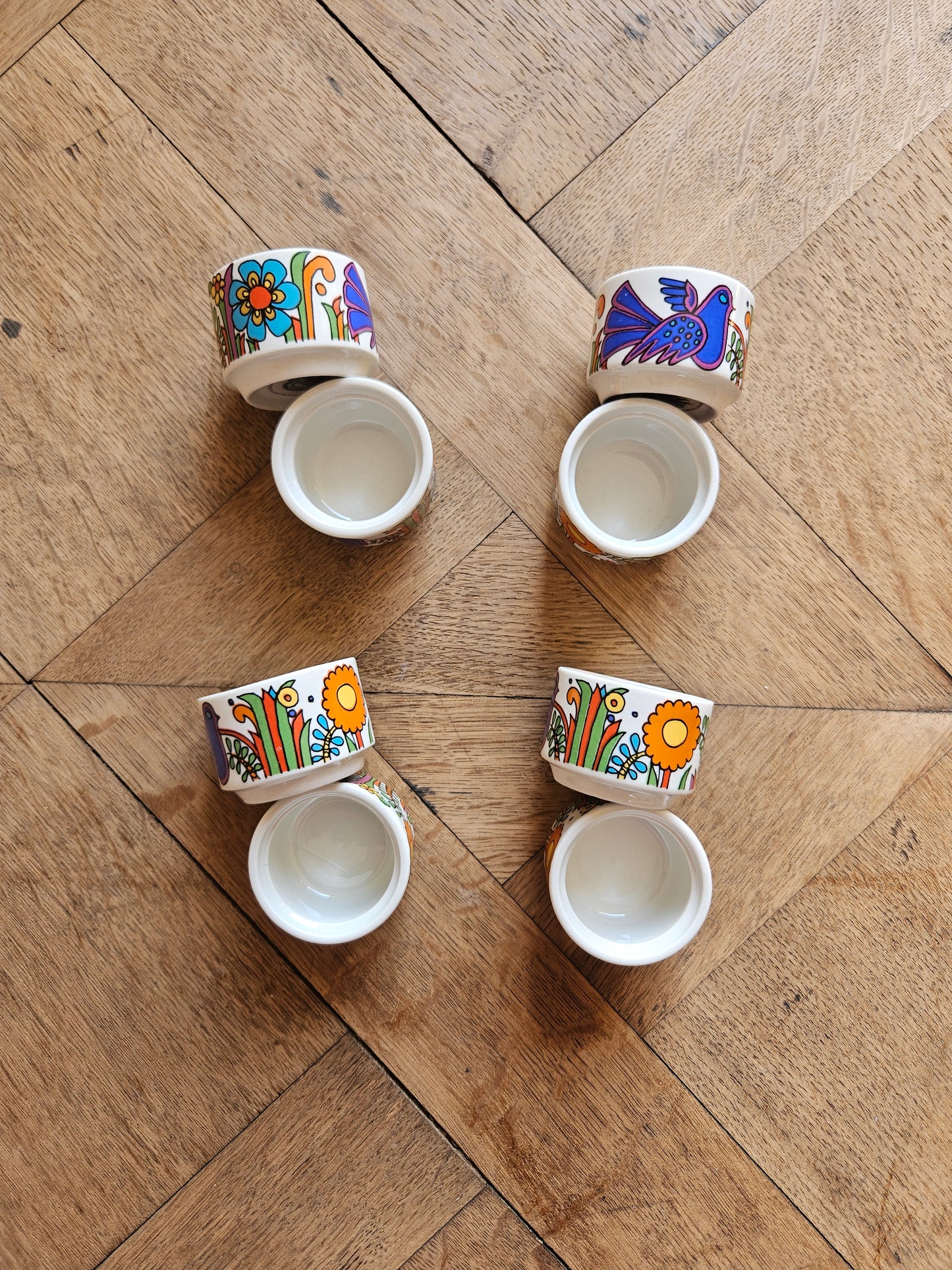 Coquetiers vintage Villeroy et Boch Acapulco
