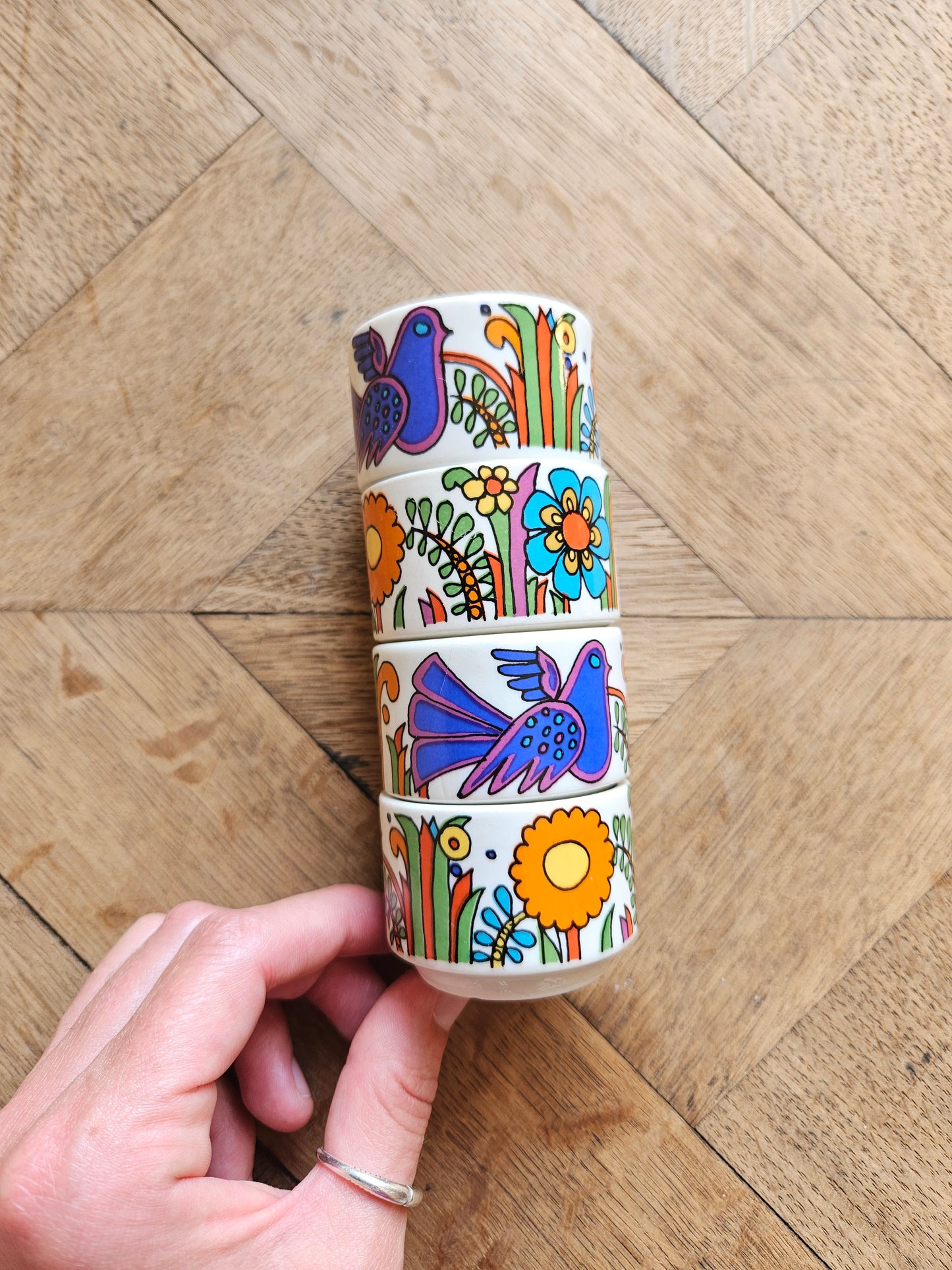 Coquetiers vintage Villeroy et Boch Acapulco