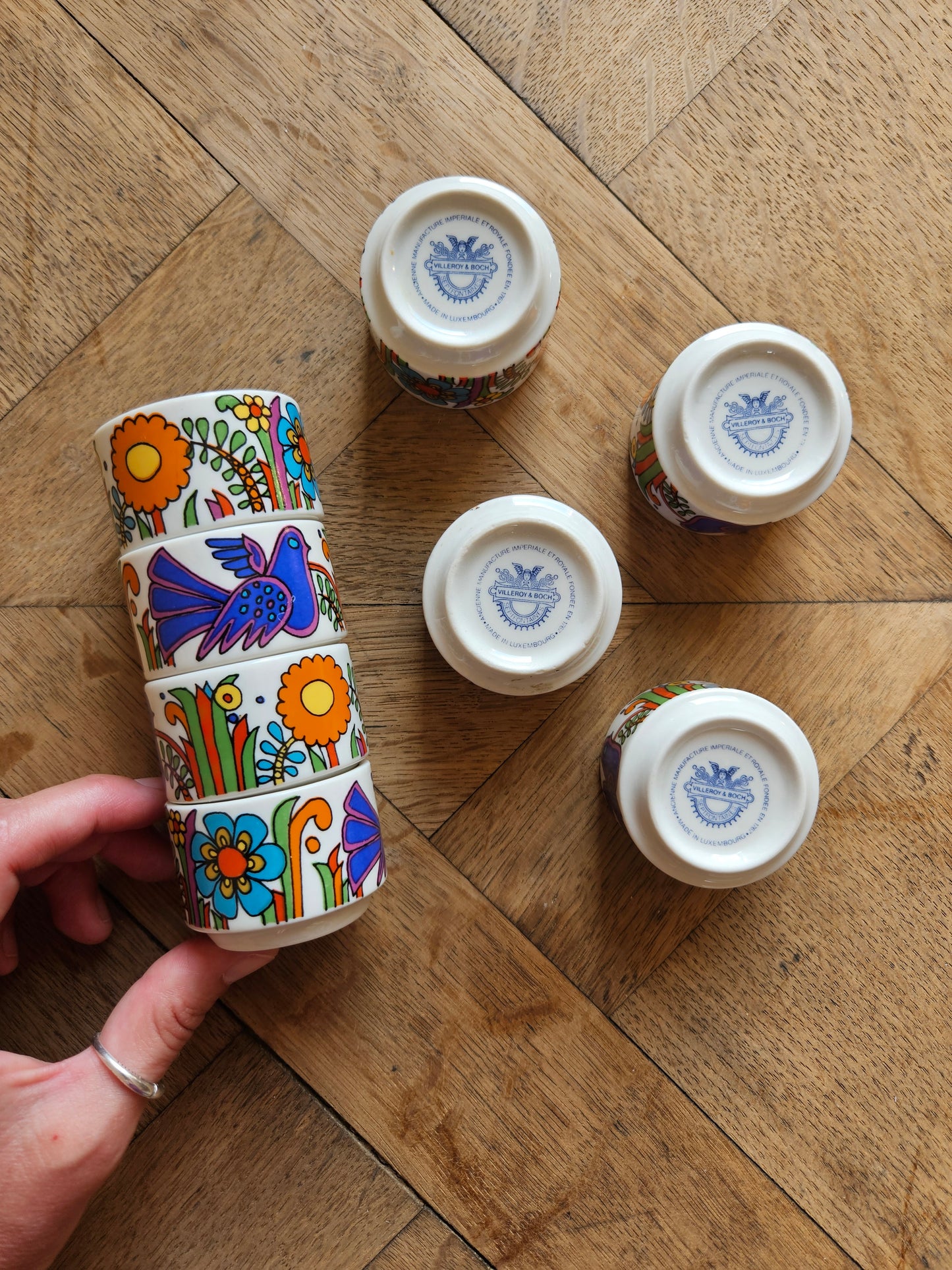 Coquetiers vintage Villeroy et Boch Acapulco