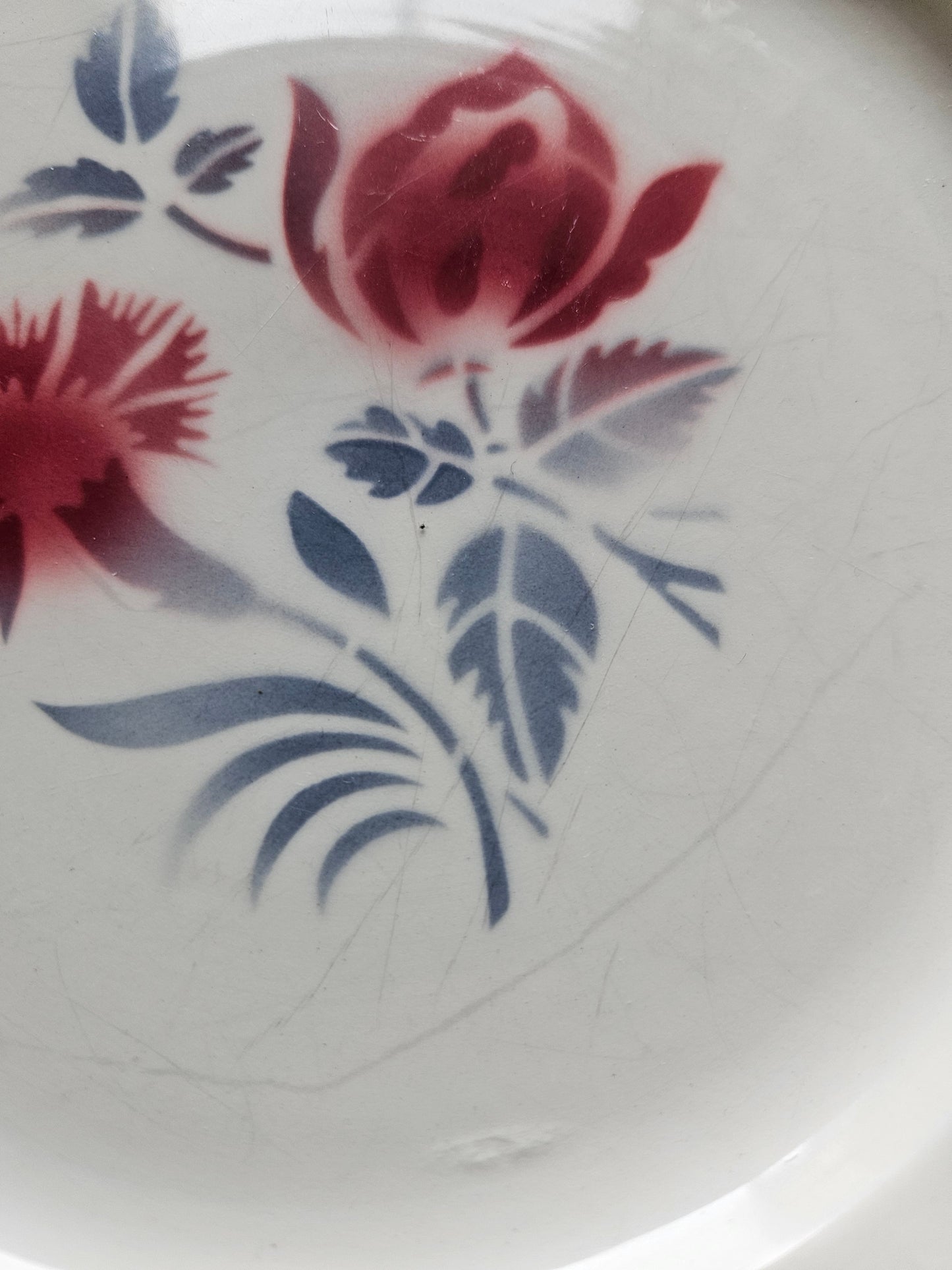 Assiettes plates rétro Moulin des Loups Comminges