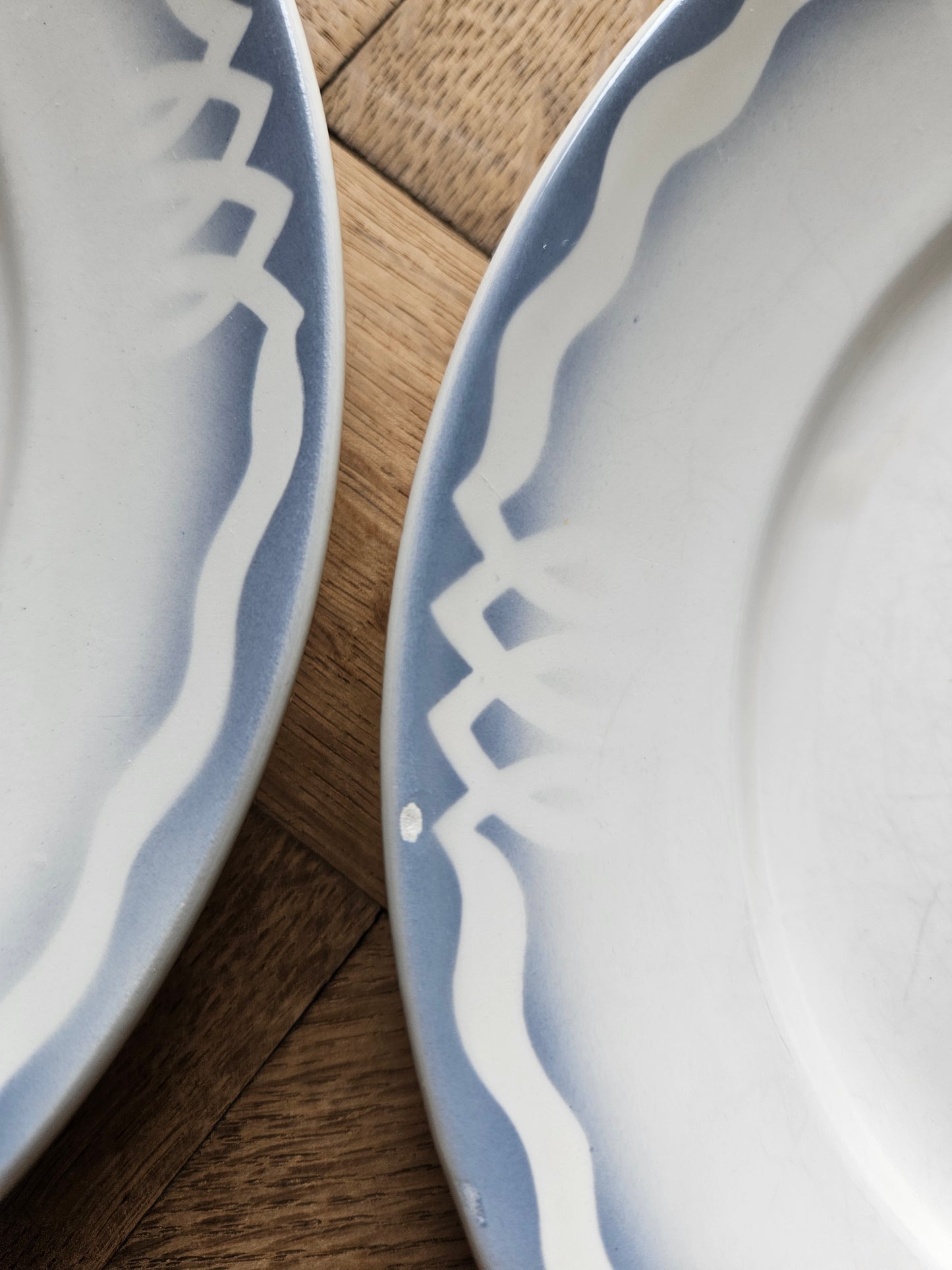 Assiettes plates vintage Moulin des Loups Comminges