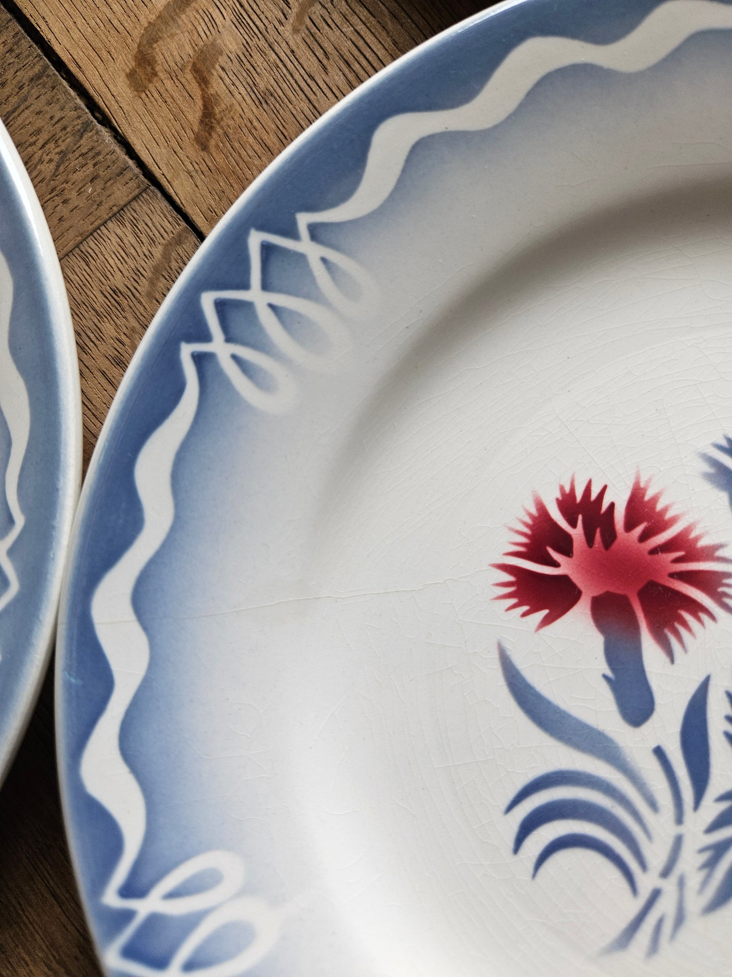 Assiettes à dessert vintage Digoin Juliette