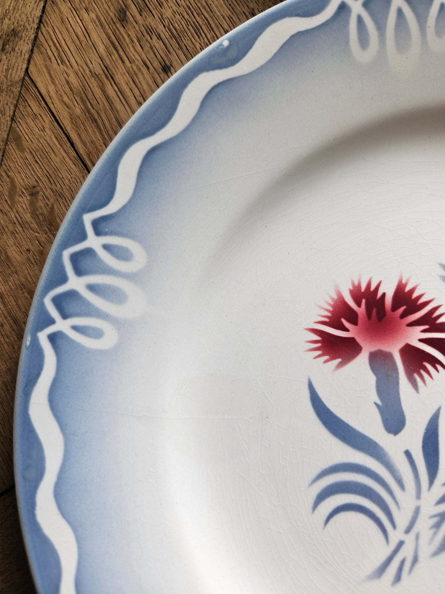 Assiettes à dessert vintage Digoin Juliette