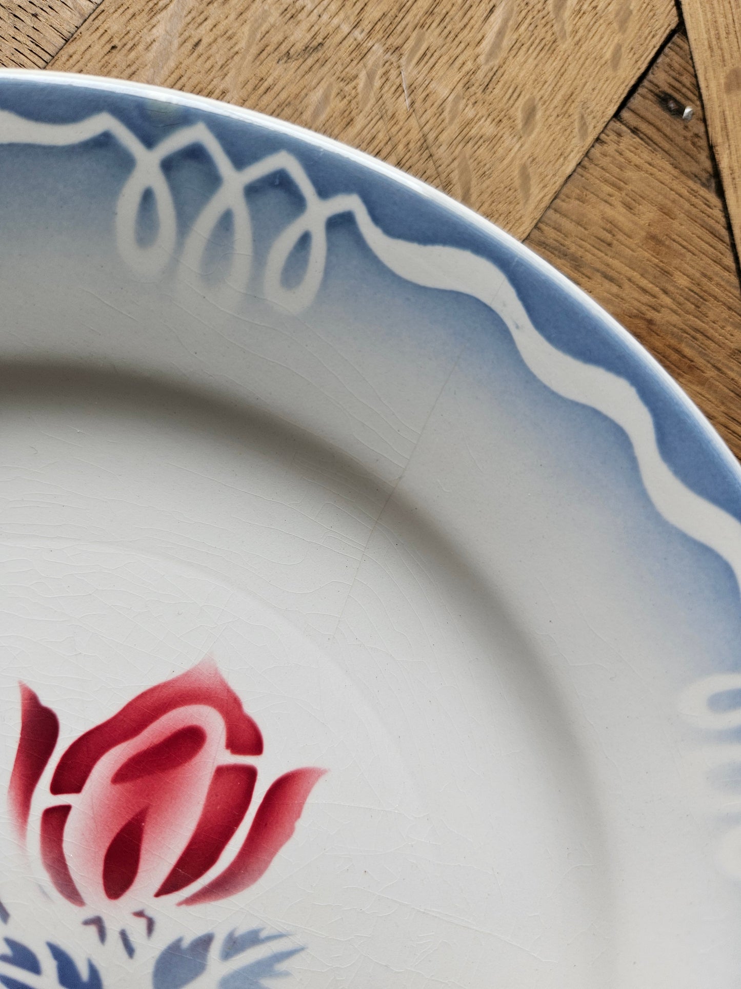 Assiettes à dessert vintage Digoin Juliette