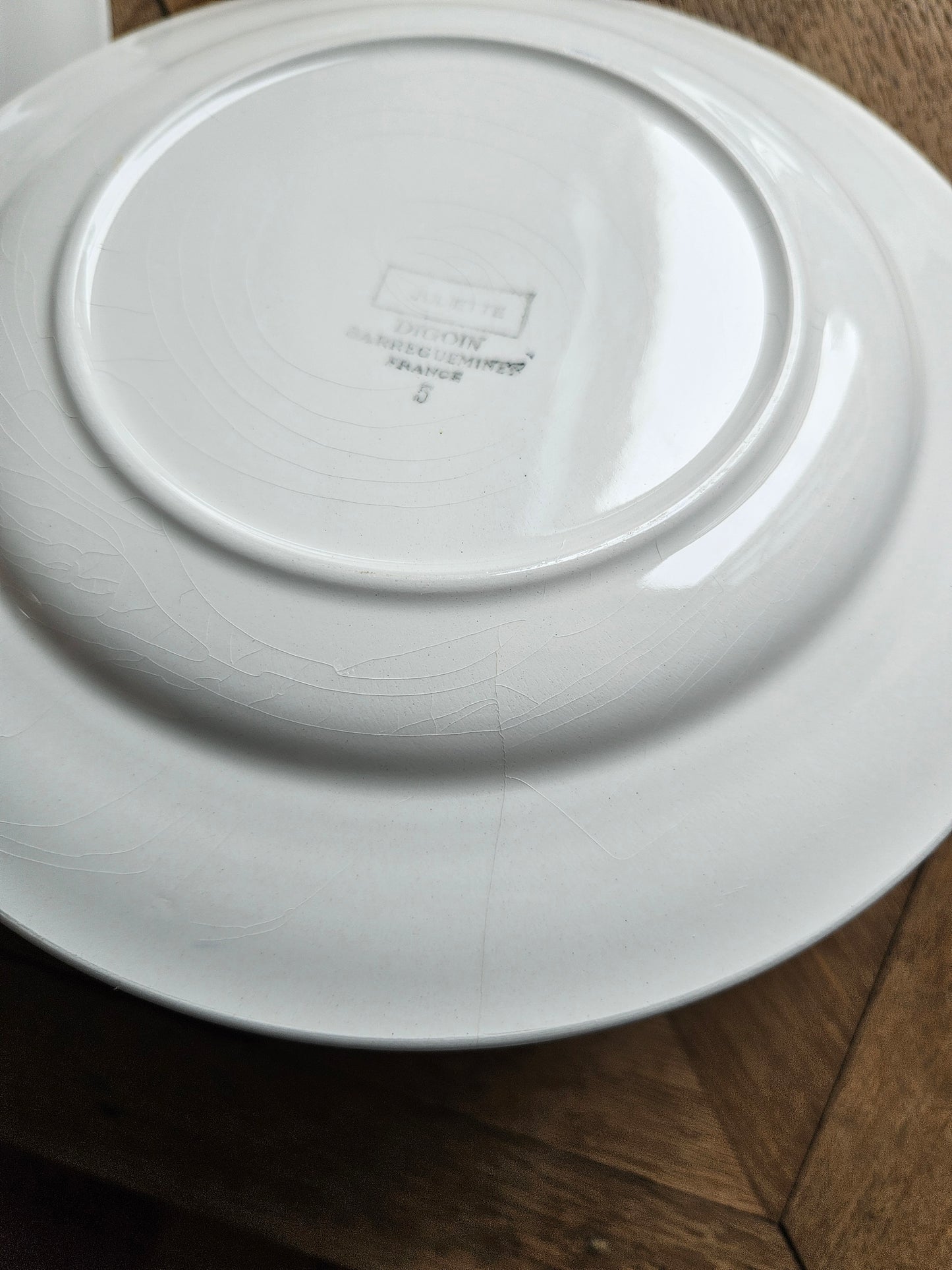 Assiettes à dessert vintage Digoin Juliette