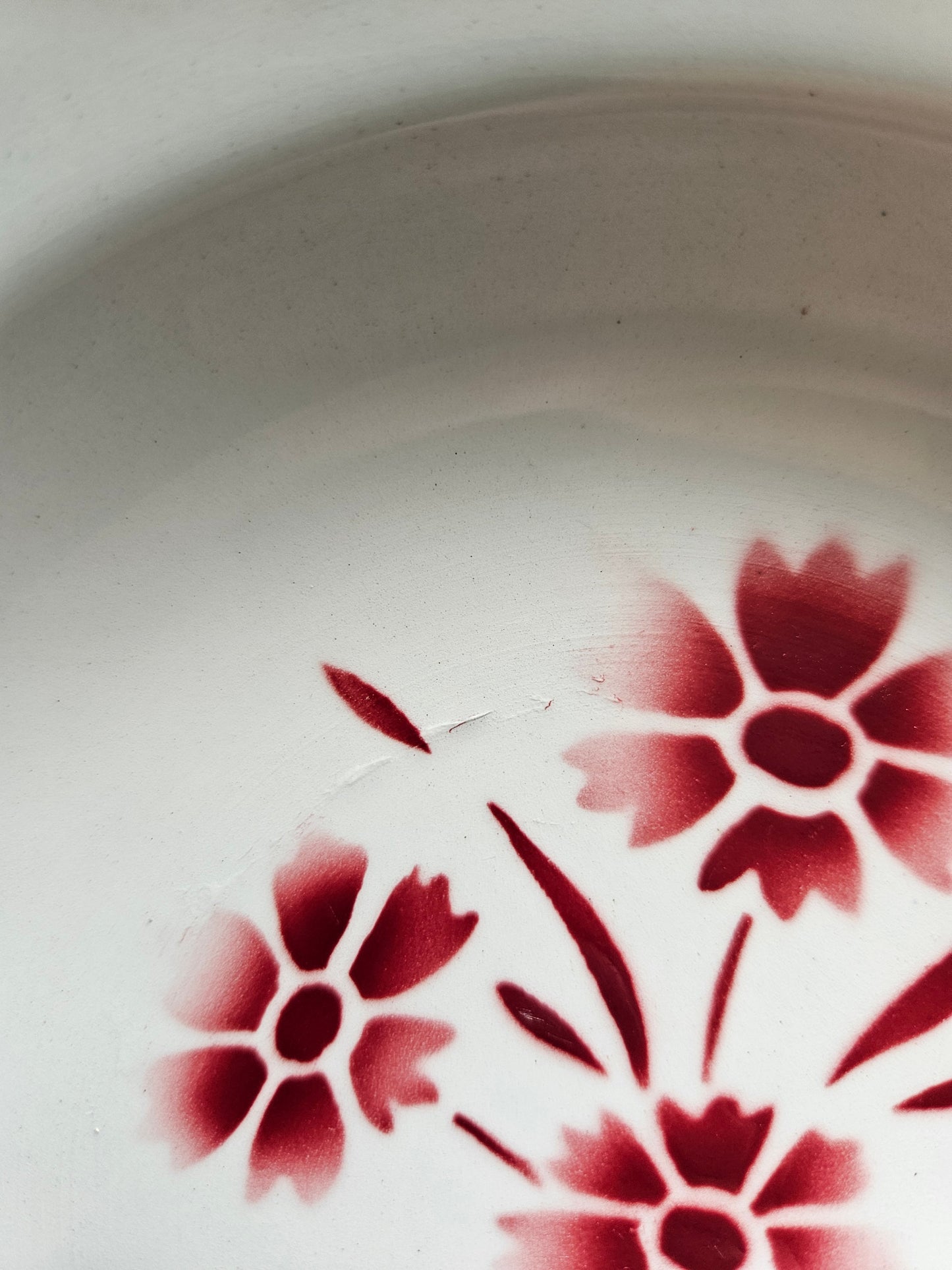 Assiettes creuses vintage dépareillées Digoin et Badonviller