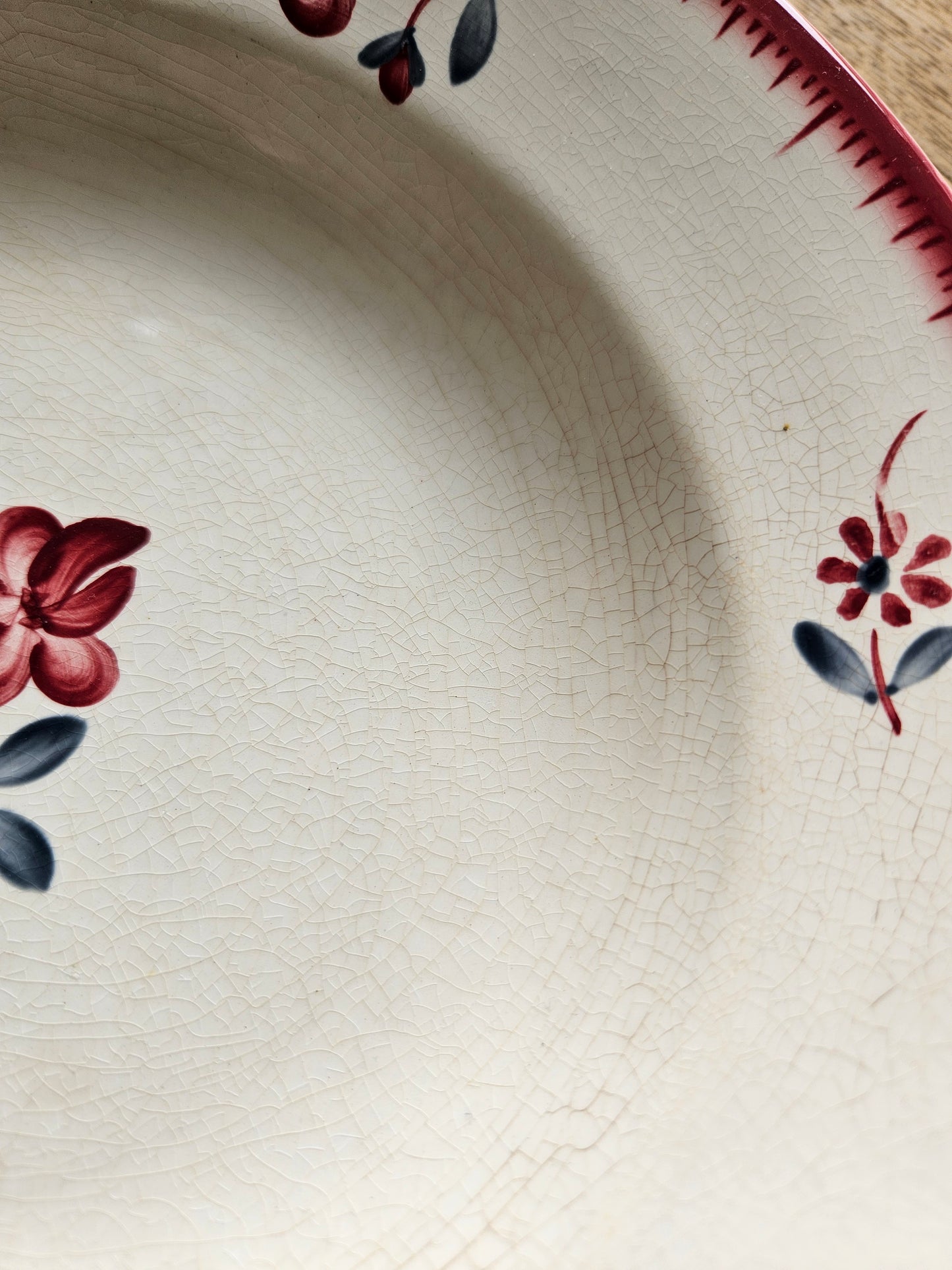 Assiettes creuses vintage dépareillées Digoin et Badonviller