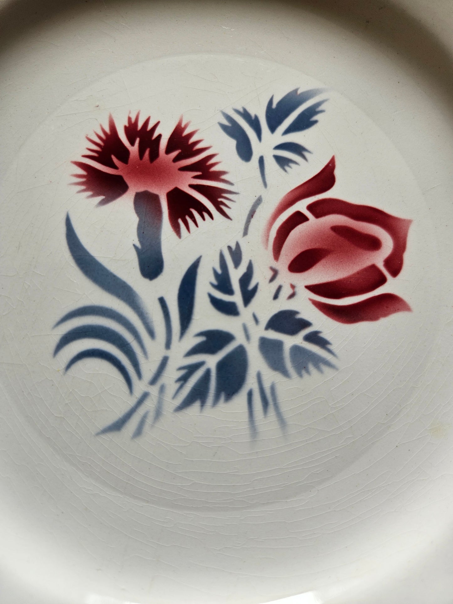 Assiettes à dessert vintage Digoin, Juliette