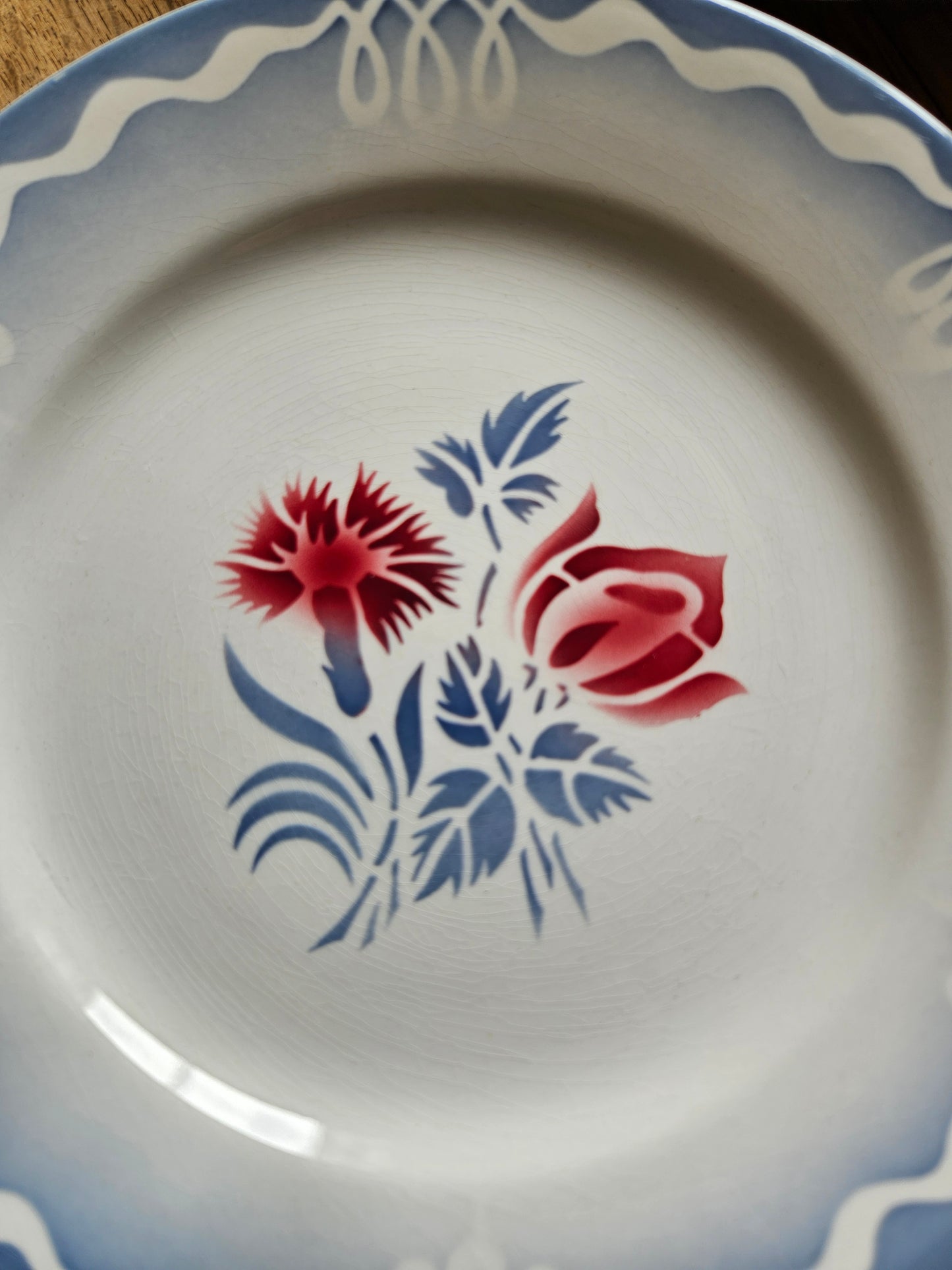 Assiettes à dessert vintage Digoin, Juliette