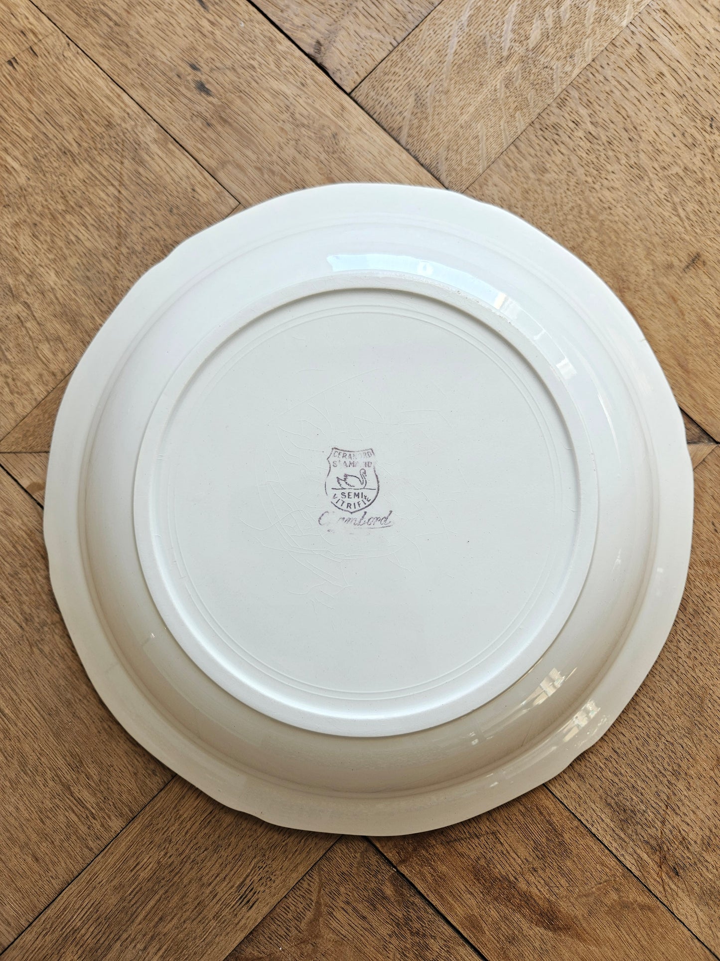 Plat creux vintage Ceranord St Amand Chambord