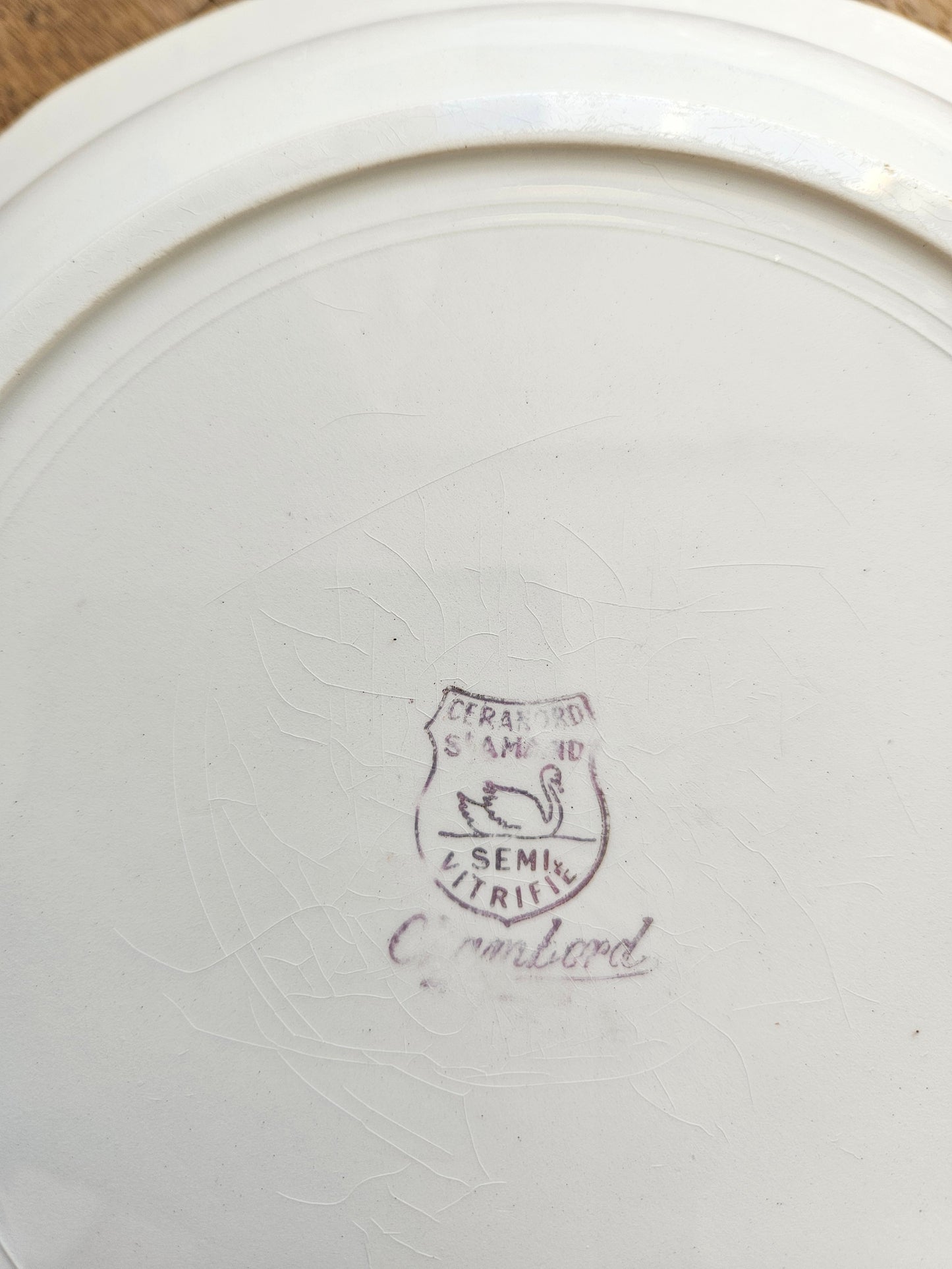 Plat creux vintage Ceranord St Amand Chambord