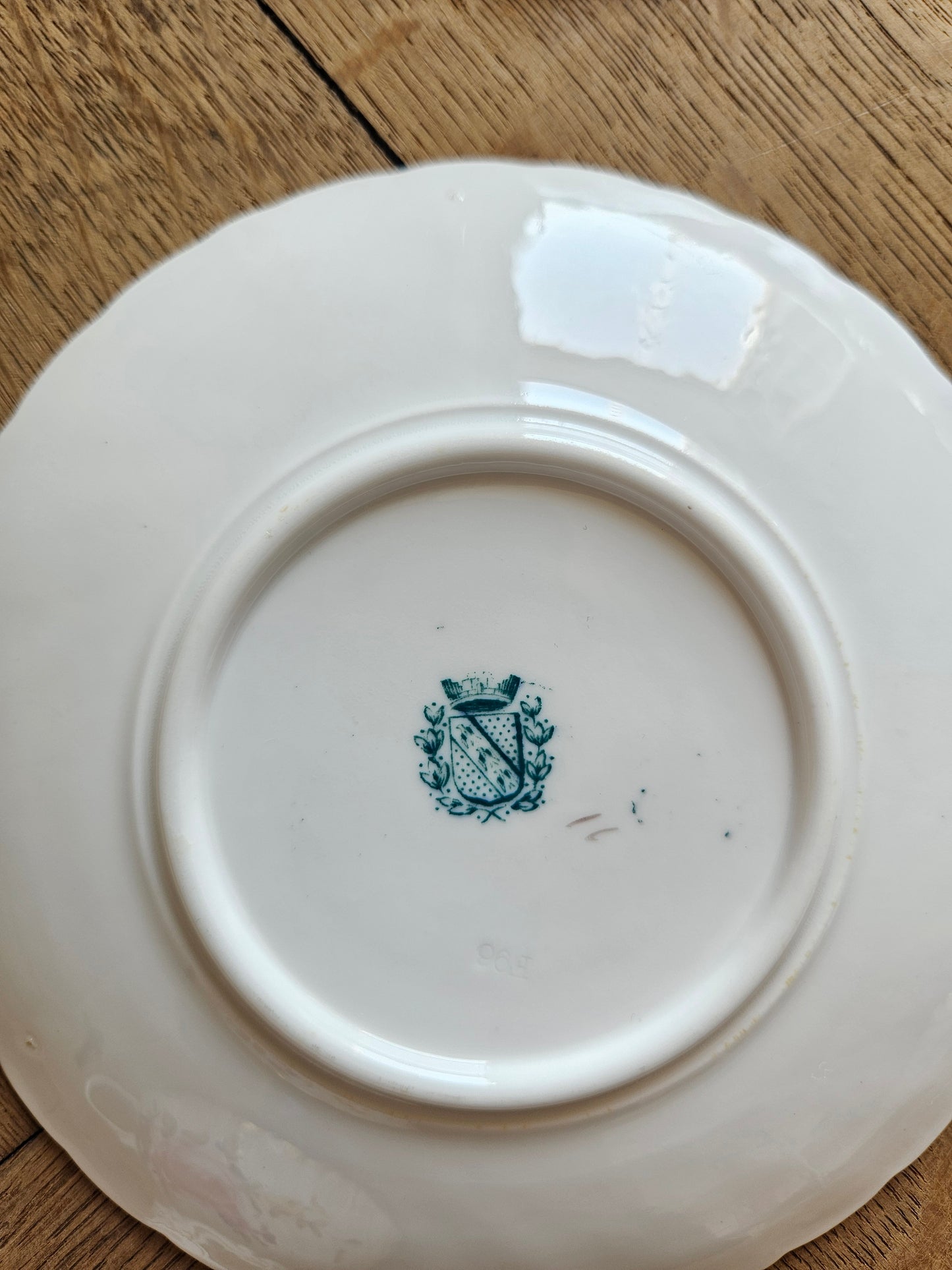Tasses anciennes Sarreguemines modèle Saxe en porcelaine à fleurs