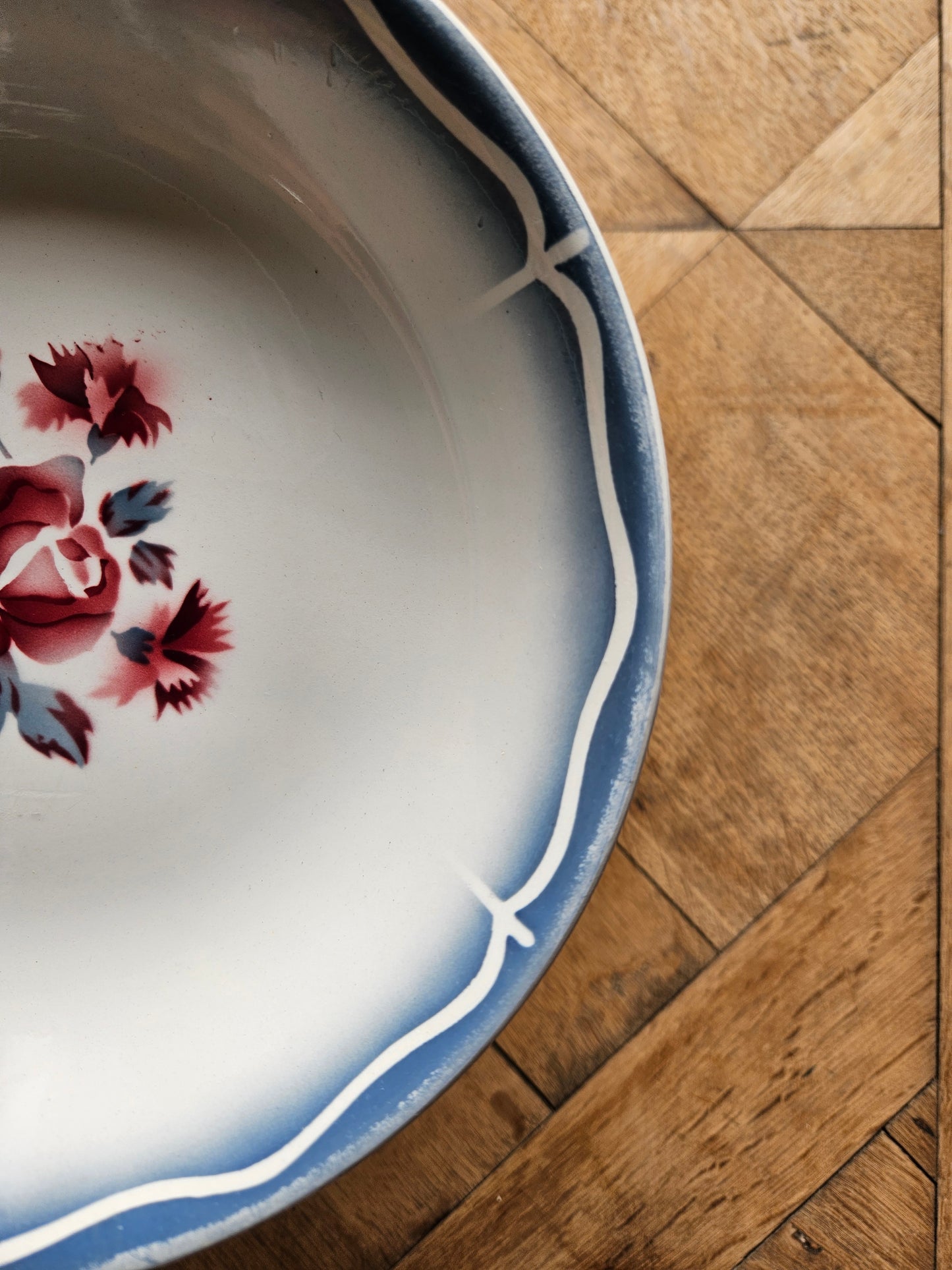 Assiettes calottes Digoin Nina Rosa