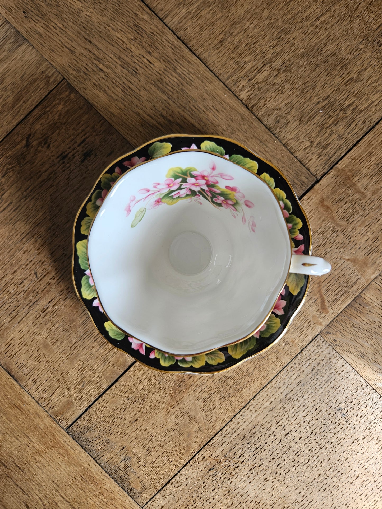 Intérieur de tasse vintage Royal Albert, Mayflower