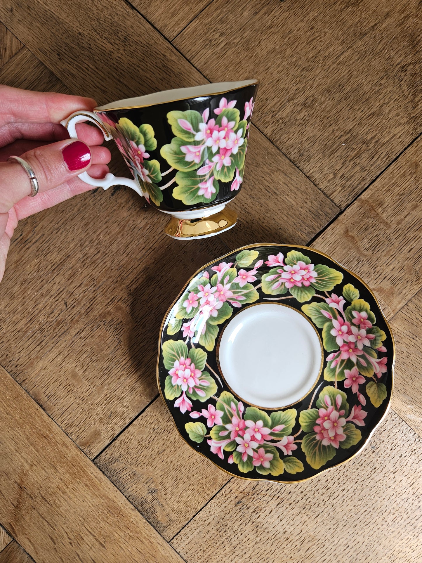 Tasse et socoupe Royal Albert, Mayflower