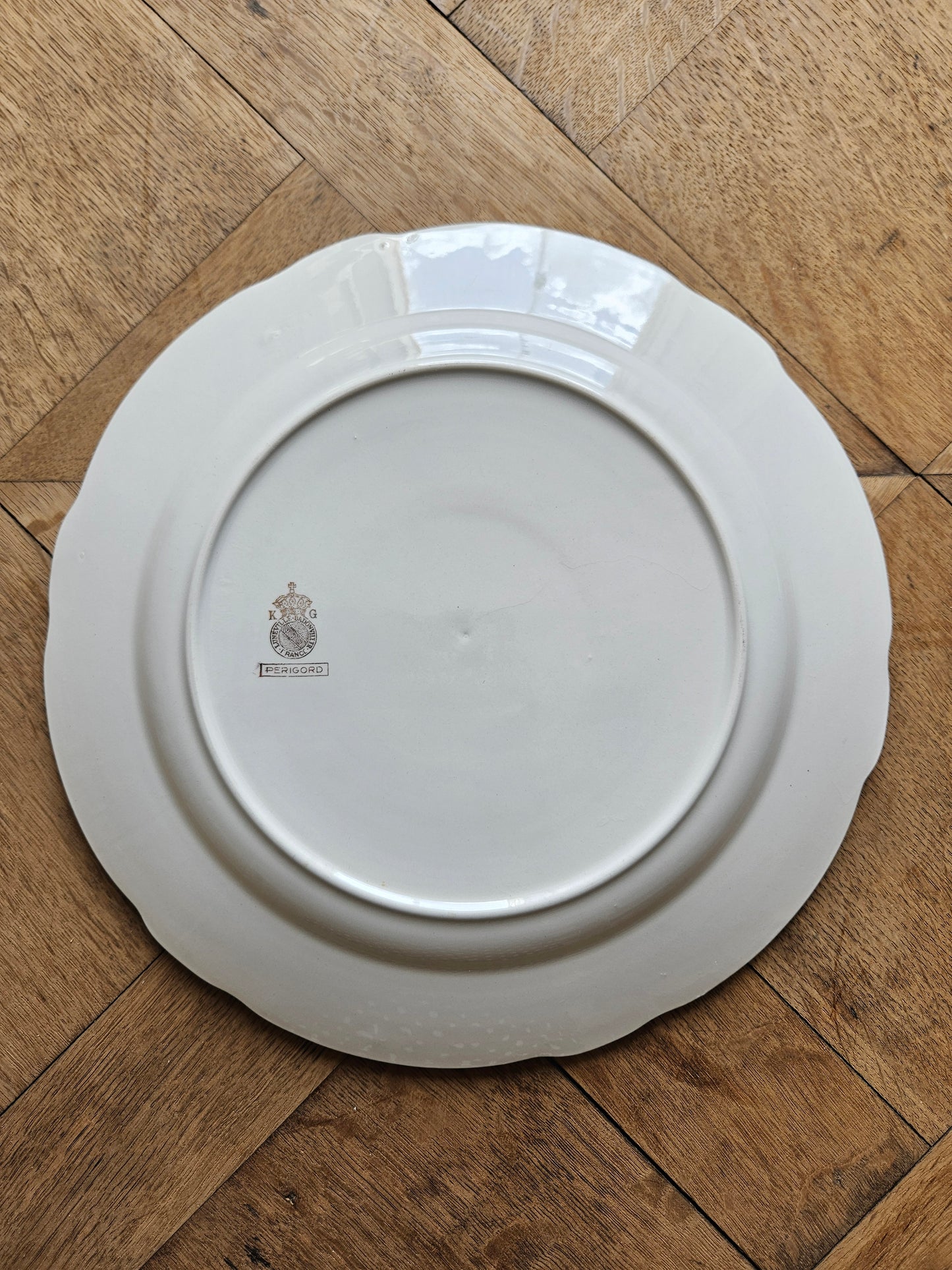 Arrière de plat rond K&G Lunéville Badonviller, Périgord