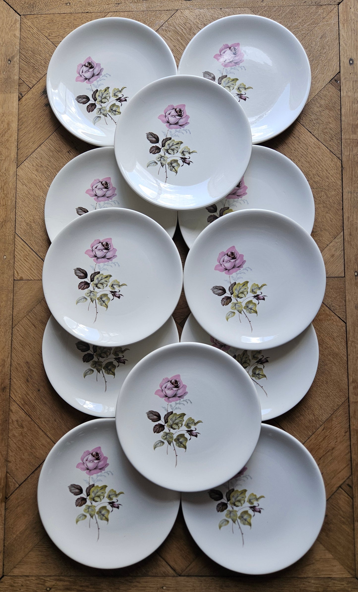 Assiettes à dessert K&G Lunéville Badonviller, Ispahan