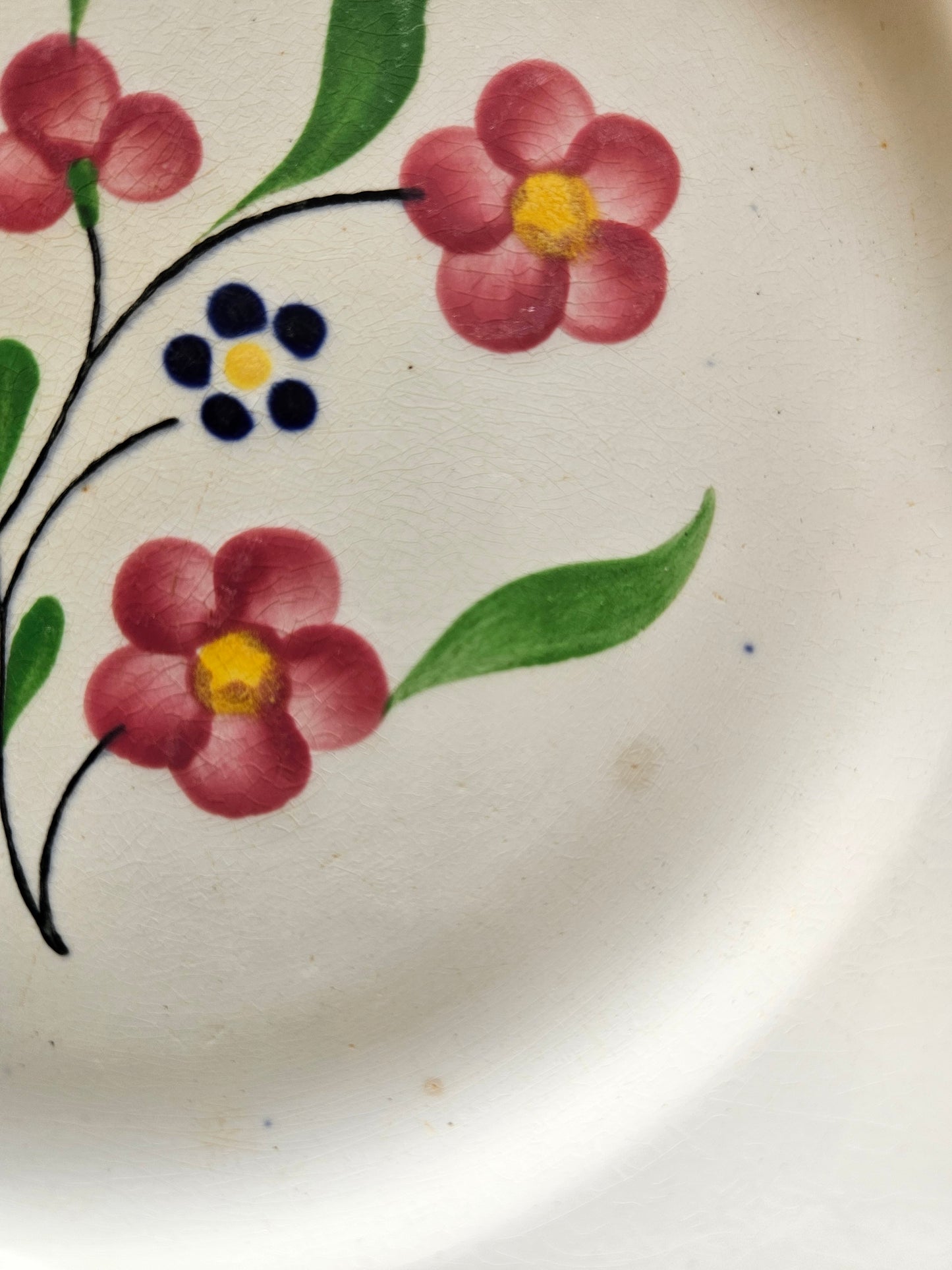 Assiettes plates vintage Salins, Rosemonde