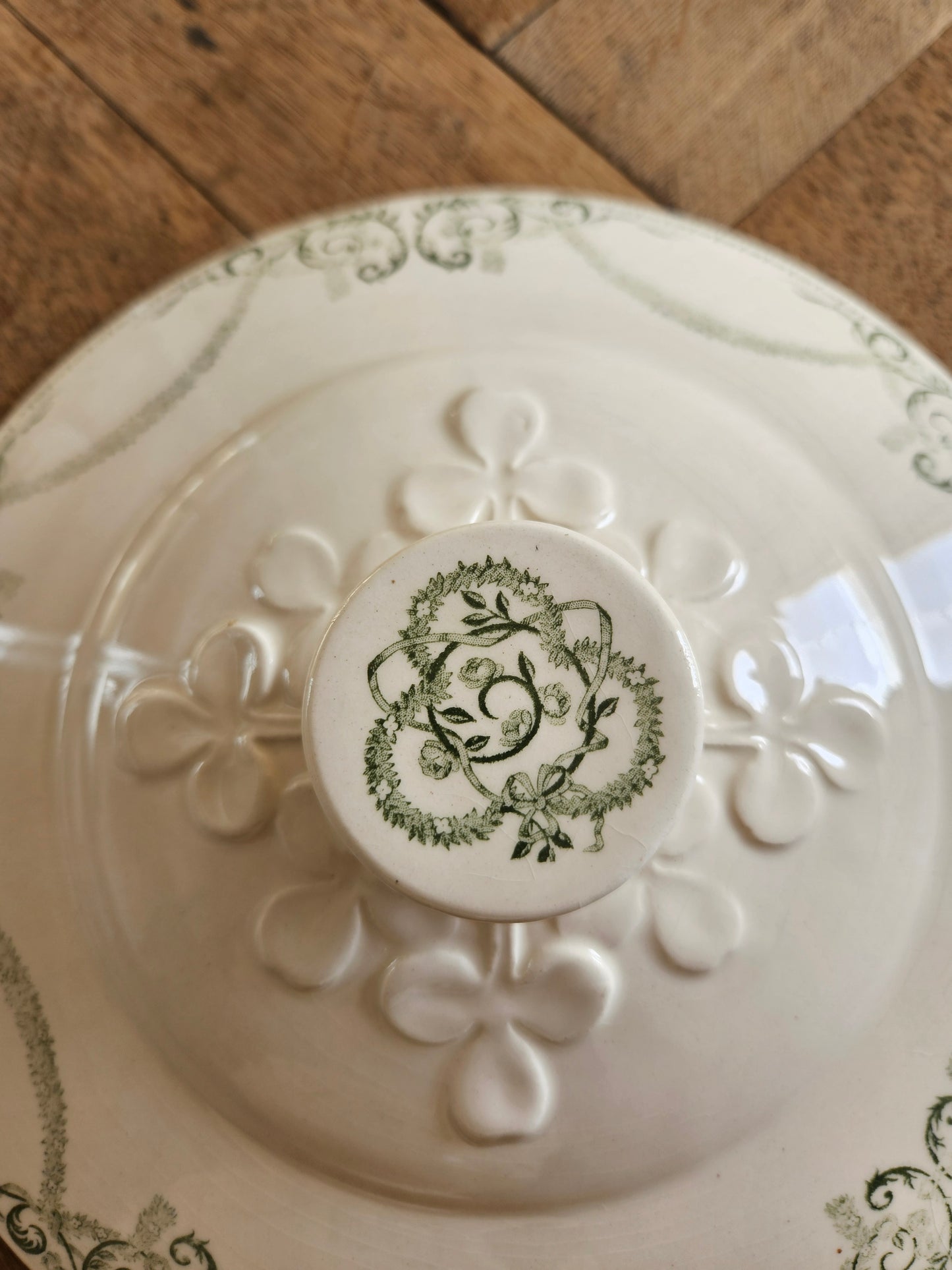 Soupière ancienne Creil et Montereau, Napoléon