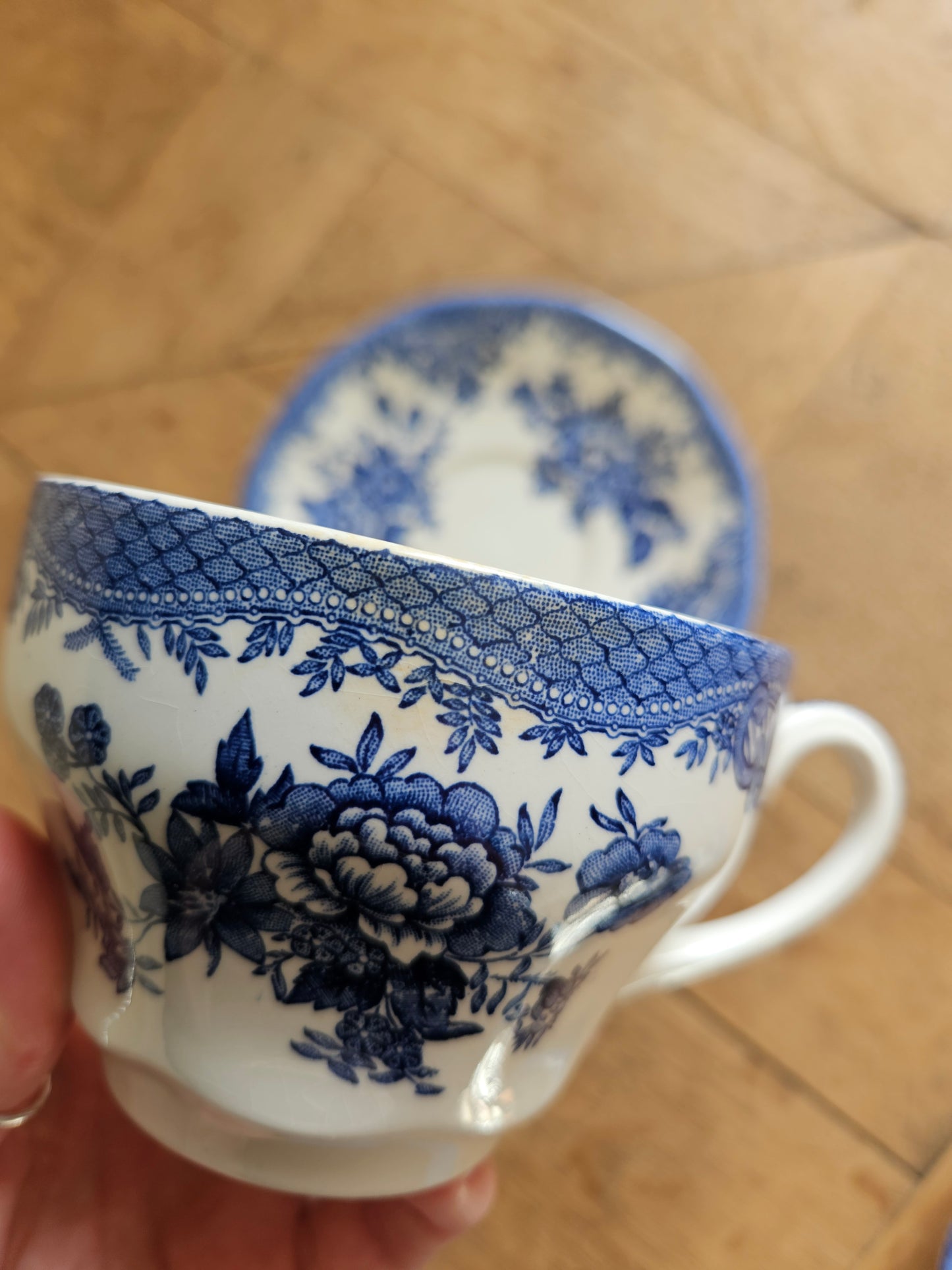 Tasses vintage Wedgwood, Asiatic Pheasants