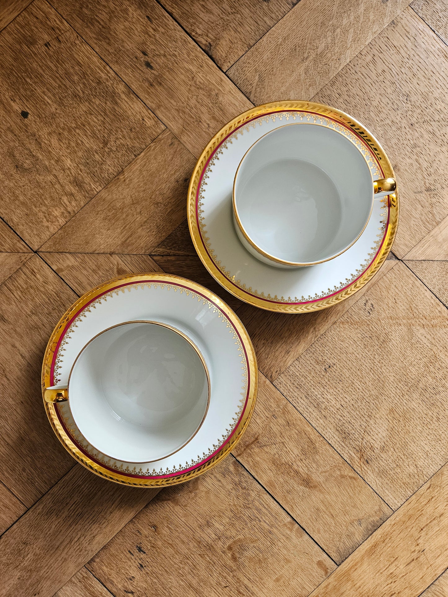 Grandes tasses porcelaine d’Art, Limoges