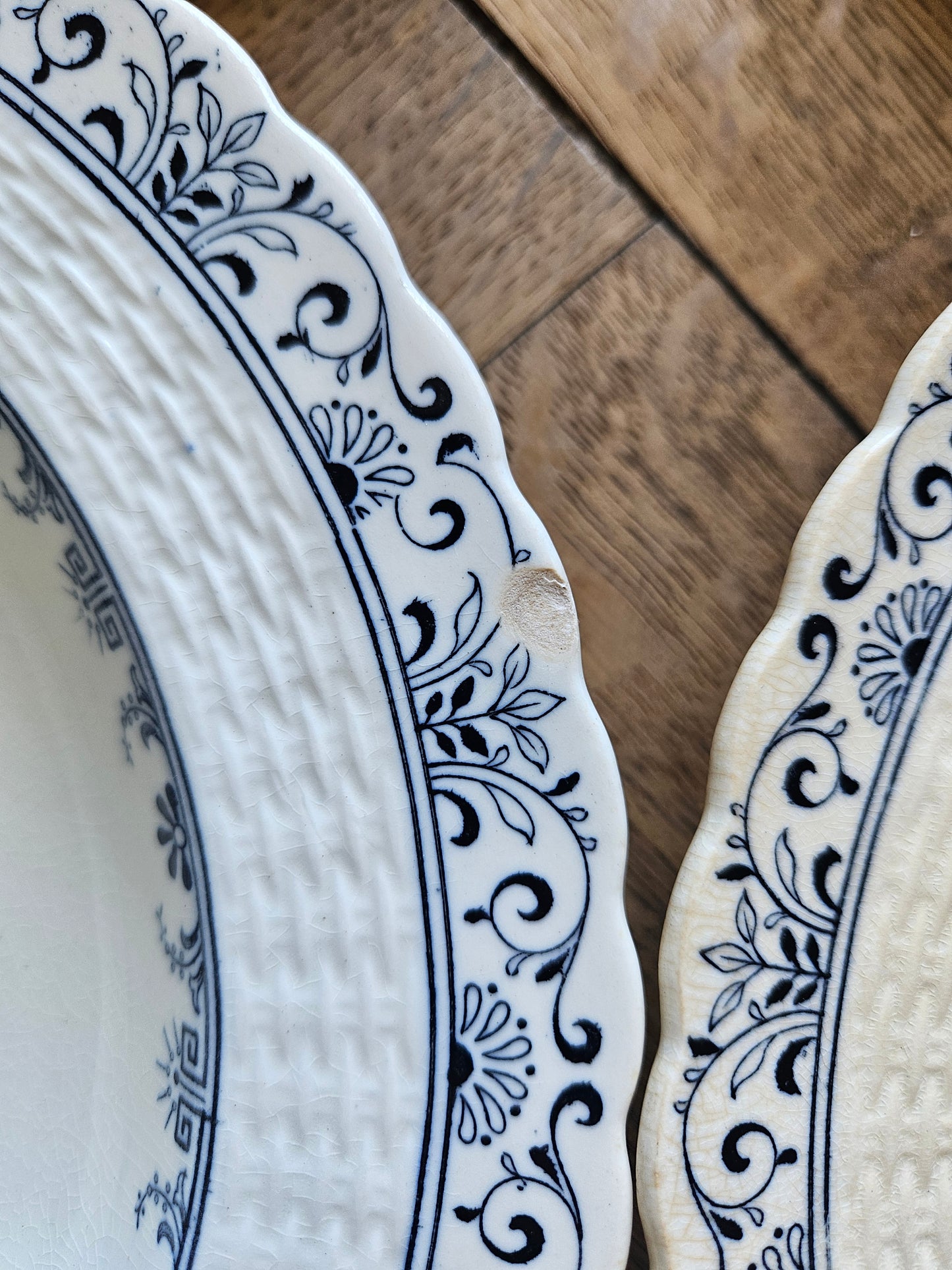 Assiettes creuses anciennes Mintons, Kerry