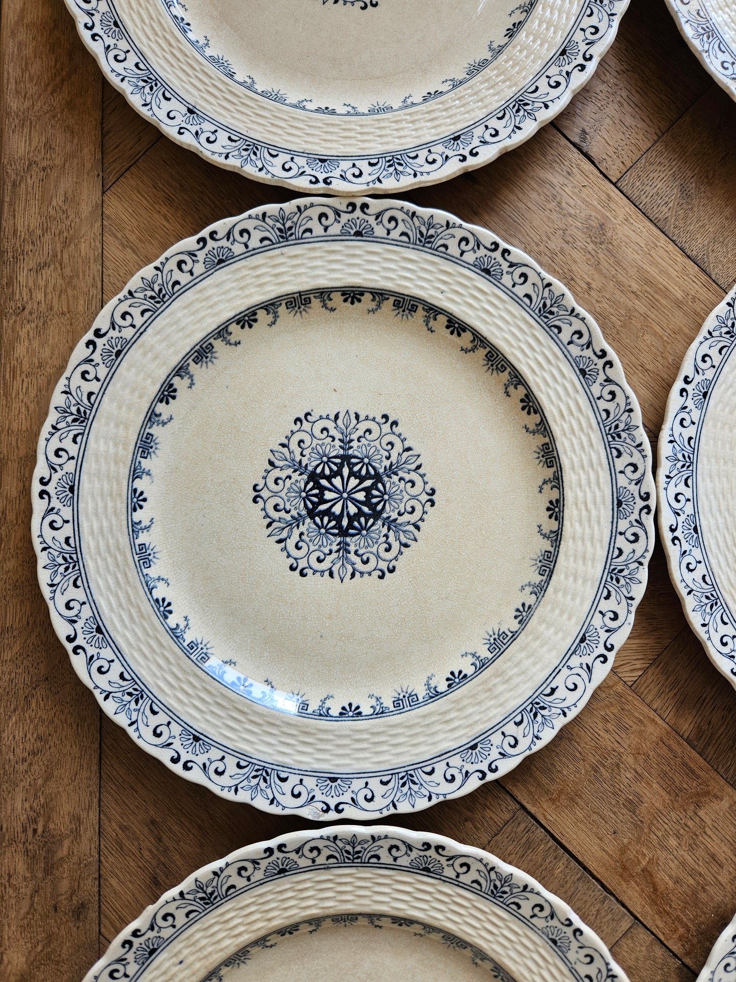 Assiettes plates anciennes Mintons, Kerry #2