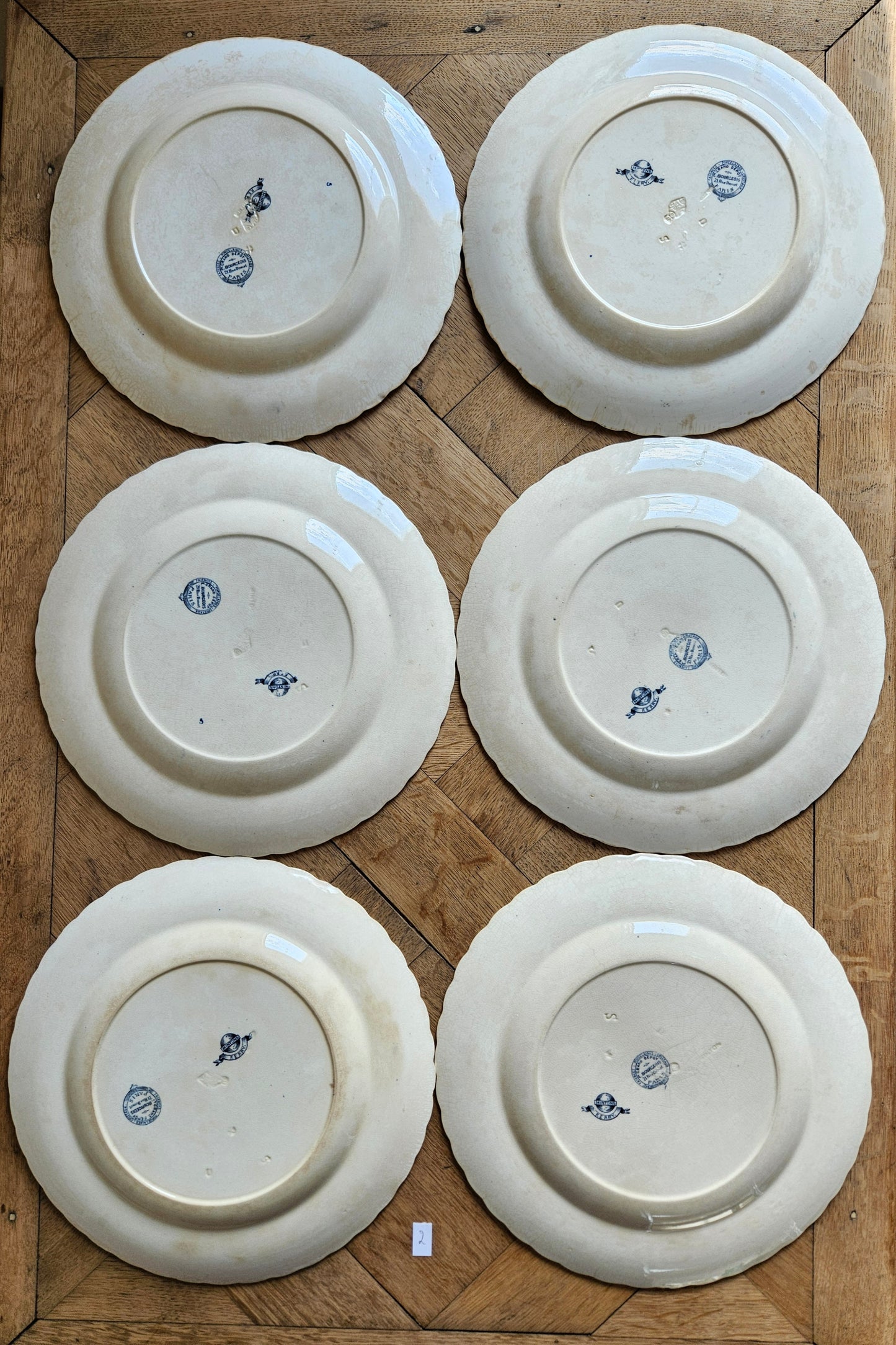Assiettes plates anciennes Mintons, Kerry #2